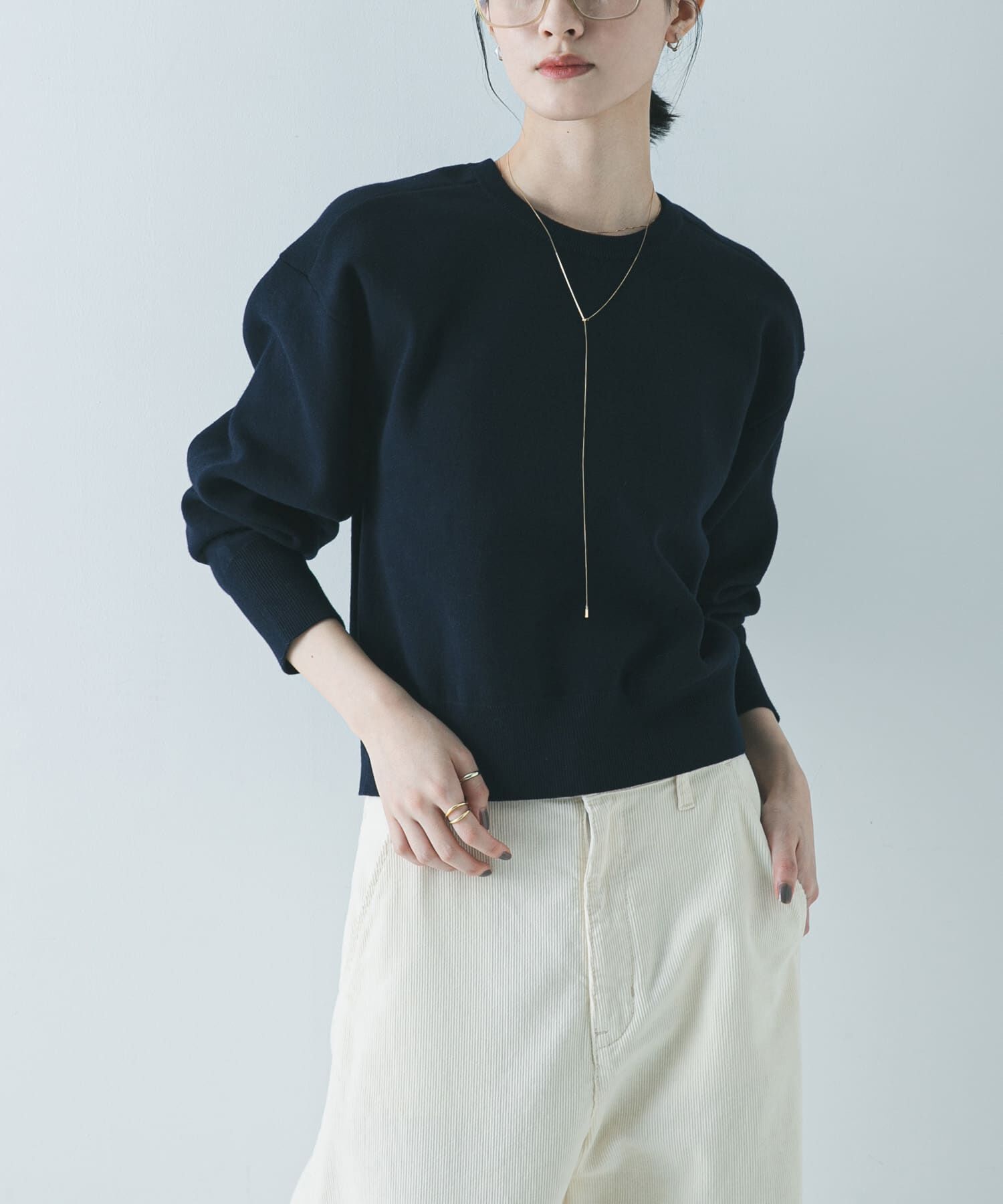 URBAN RESEARCH「ダブルフェイスクルーネックニット」|ニット・セーター|