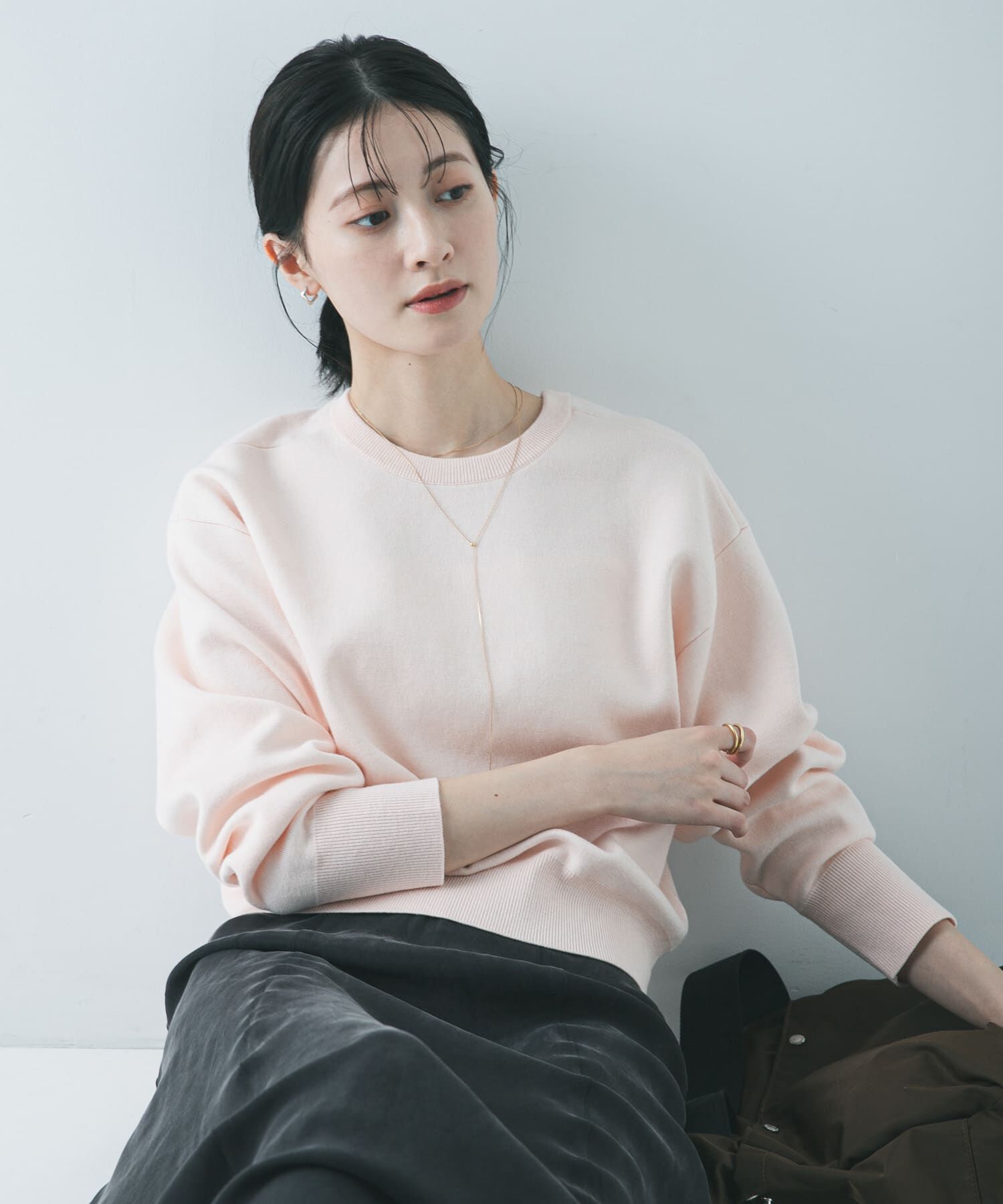 URBAN RESEARCH「ダブルフェイスクルーネックニット」|ニット・セーター|