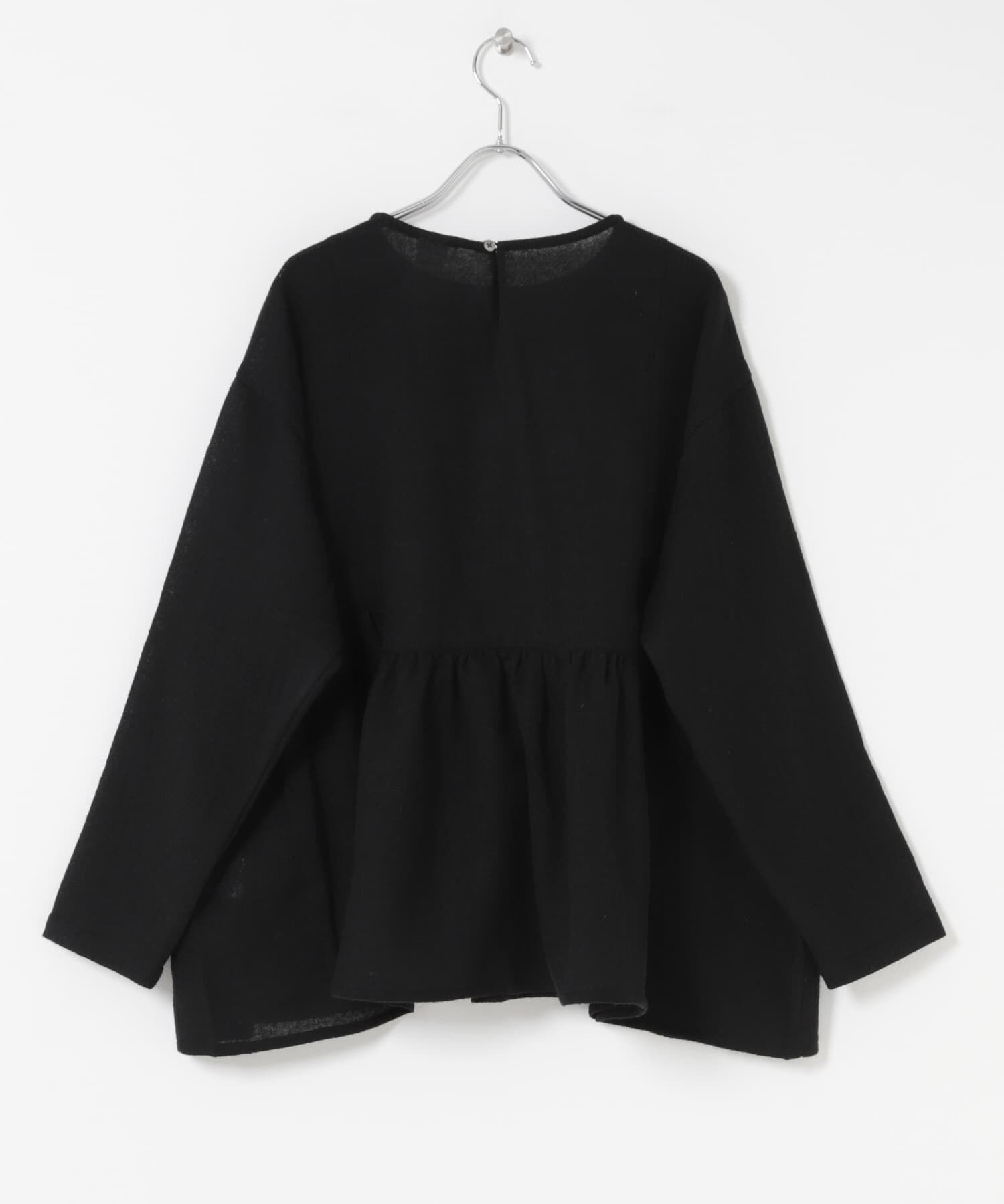 かぐれ「ウールガーゼギャザープルオーバー」|シャツ・ブラウス|