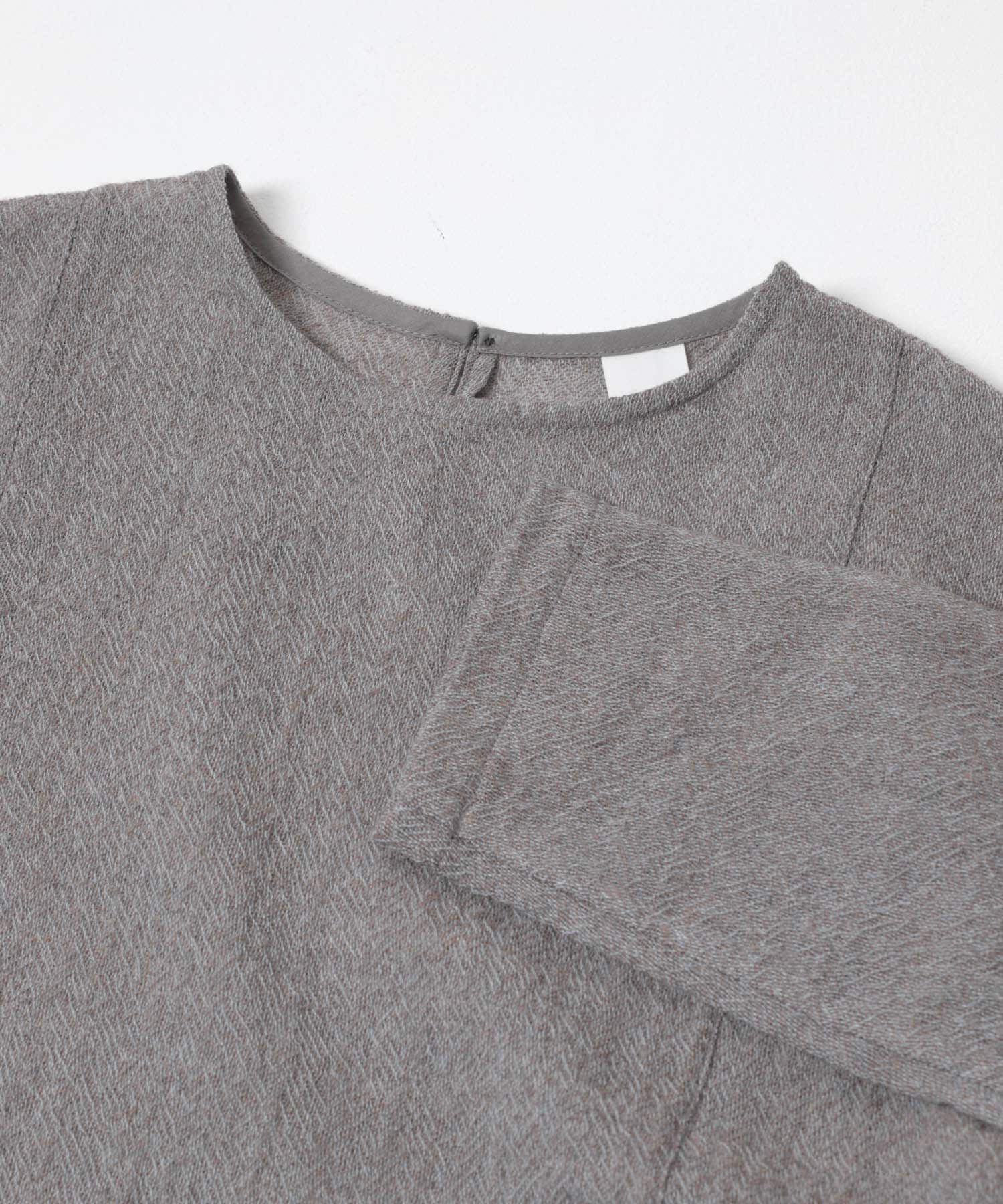 かぐれ「ウールガーゼギャザープルオーバー」|シャツ・ブラウス|