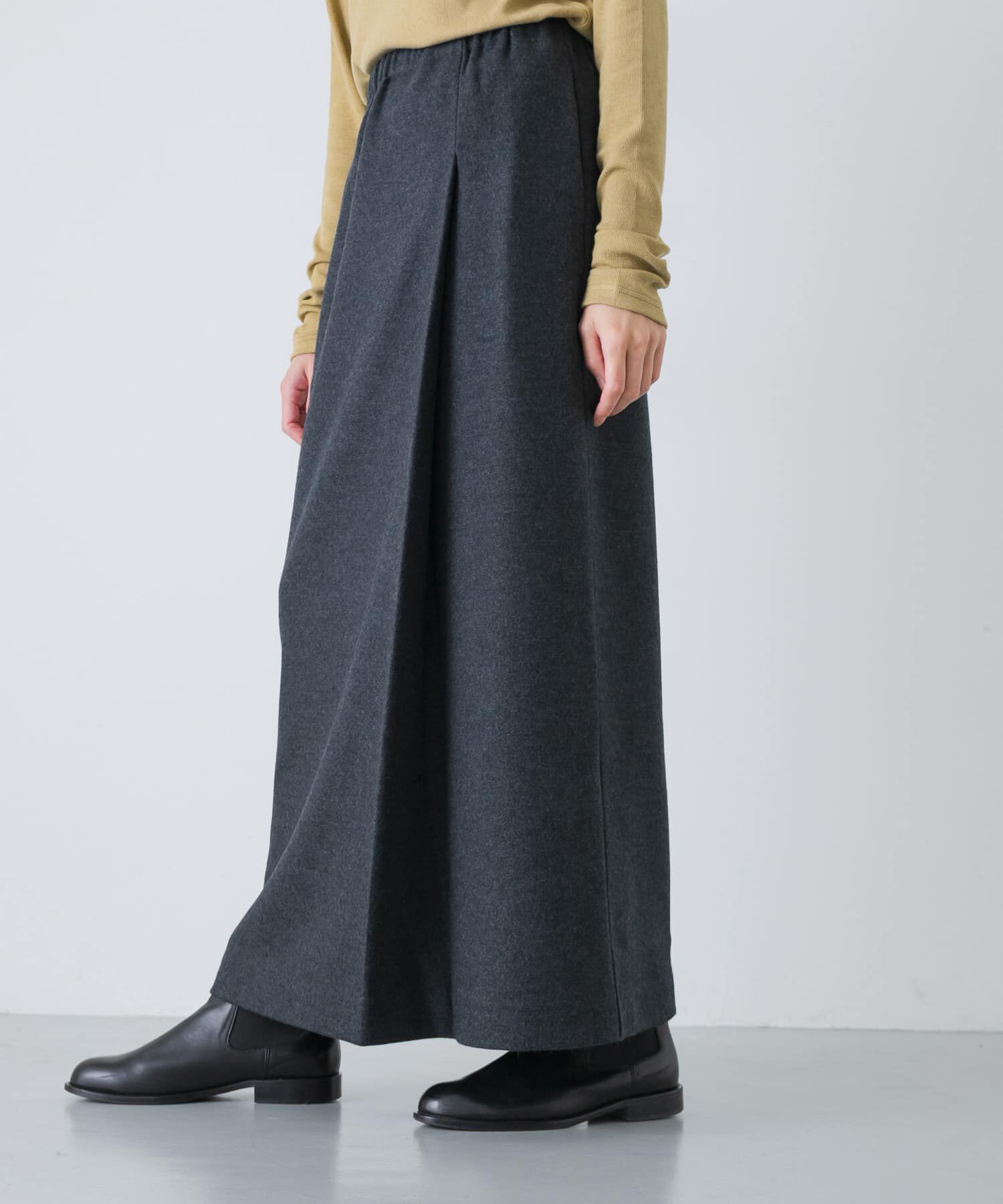 かぐれ「ウールカットストレートスカート」|スカート|