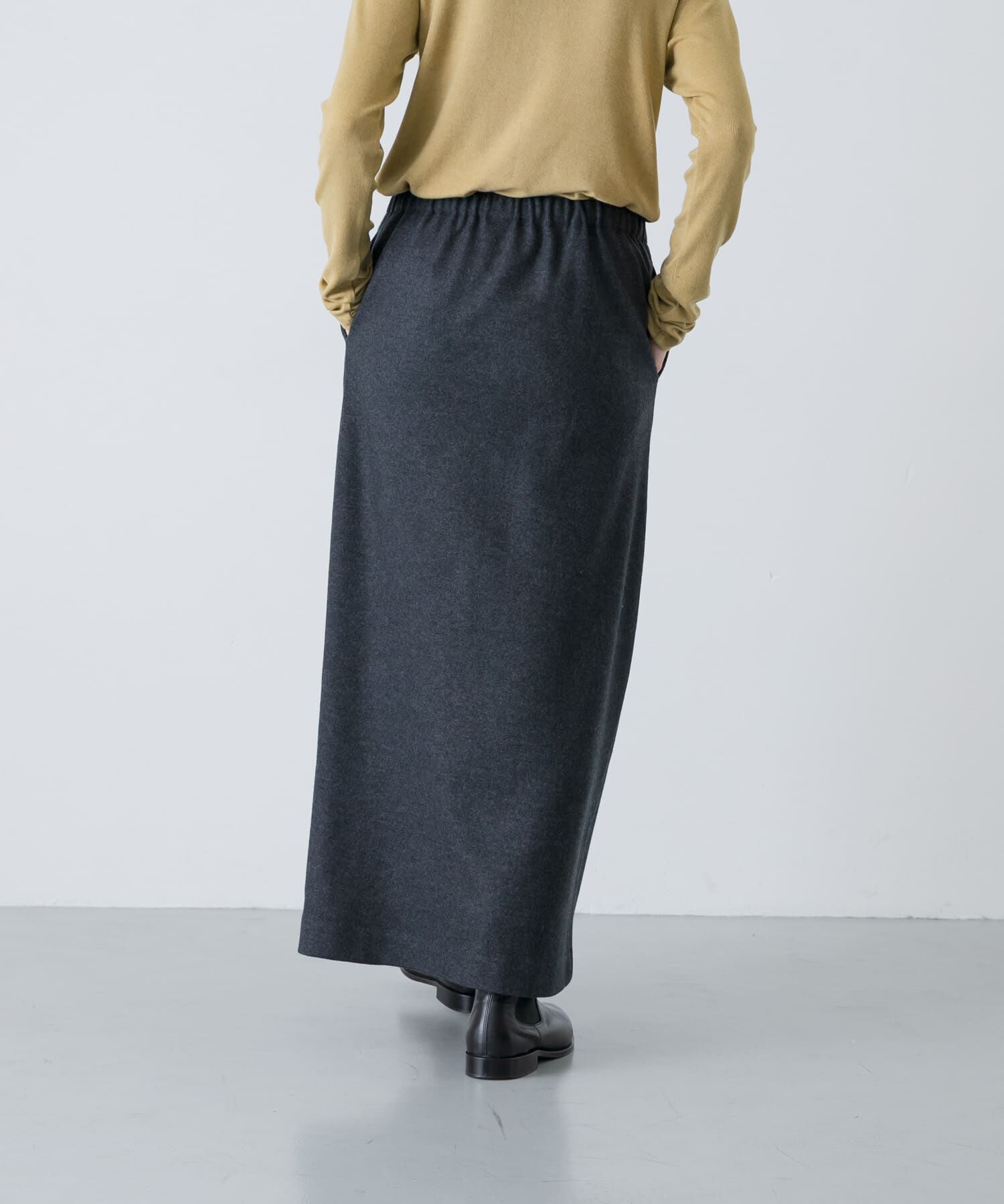かぐれ「ウールカットストレートスカート」|スカート|