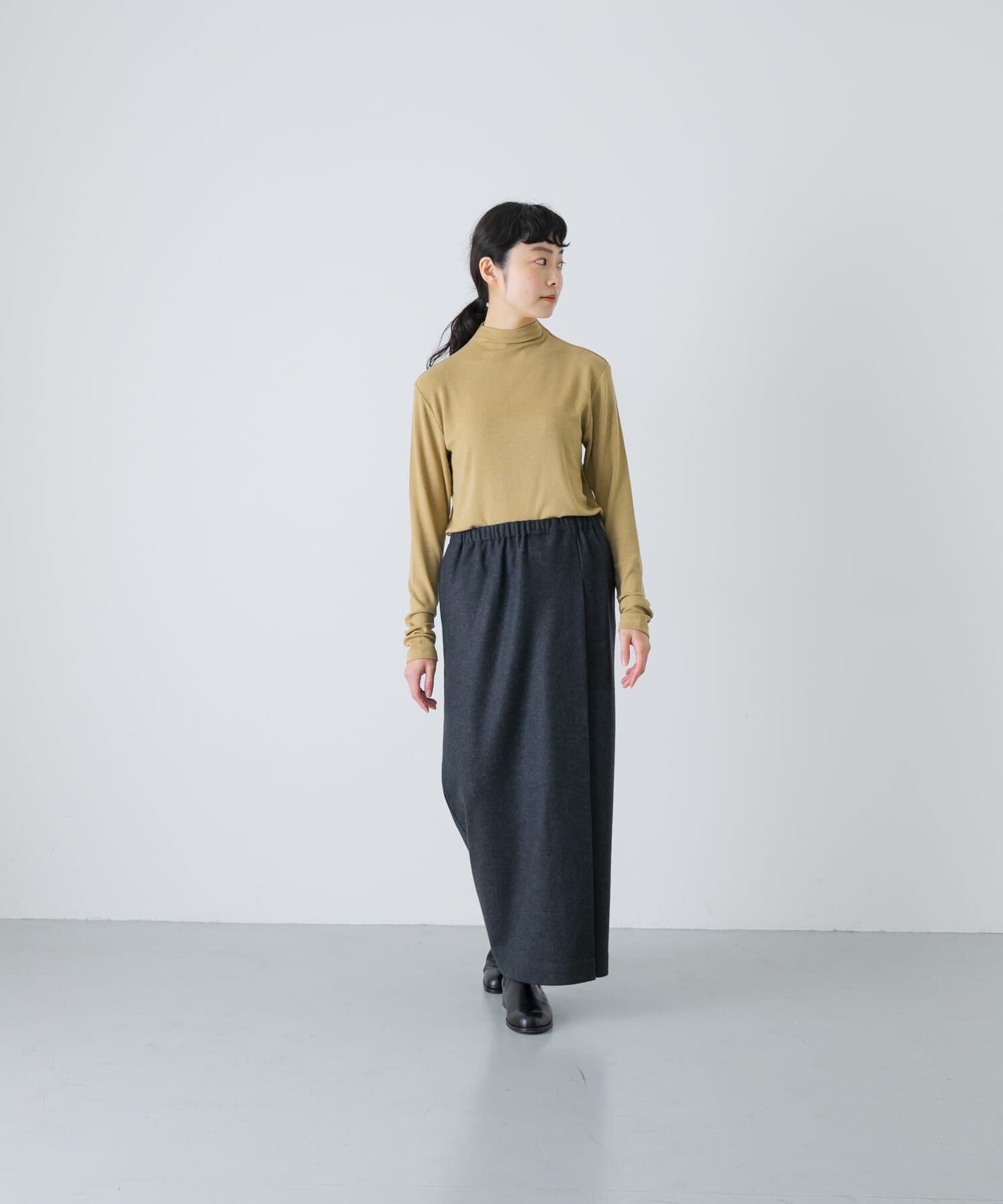 かぐれ「ウールカットストレートスカート」|スカート|
