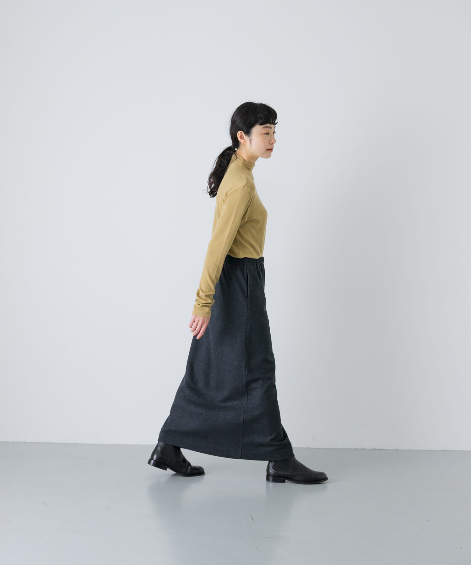 かぐれ「ウールカットストレートスカート」|スカート|