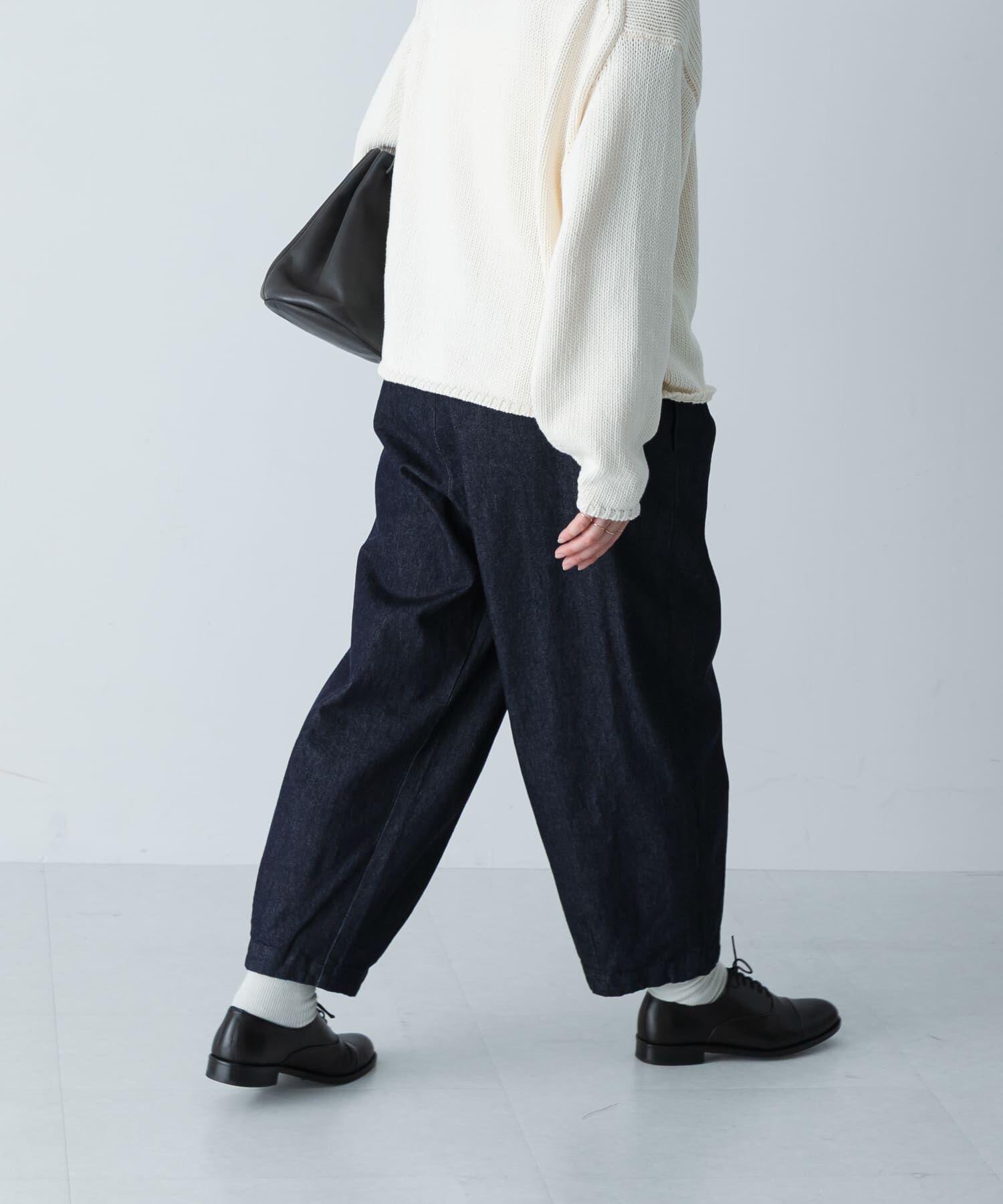 かぐれ「デニムクロップドパンツ」|デニム|