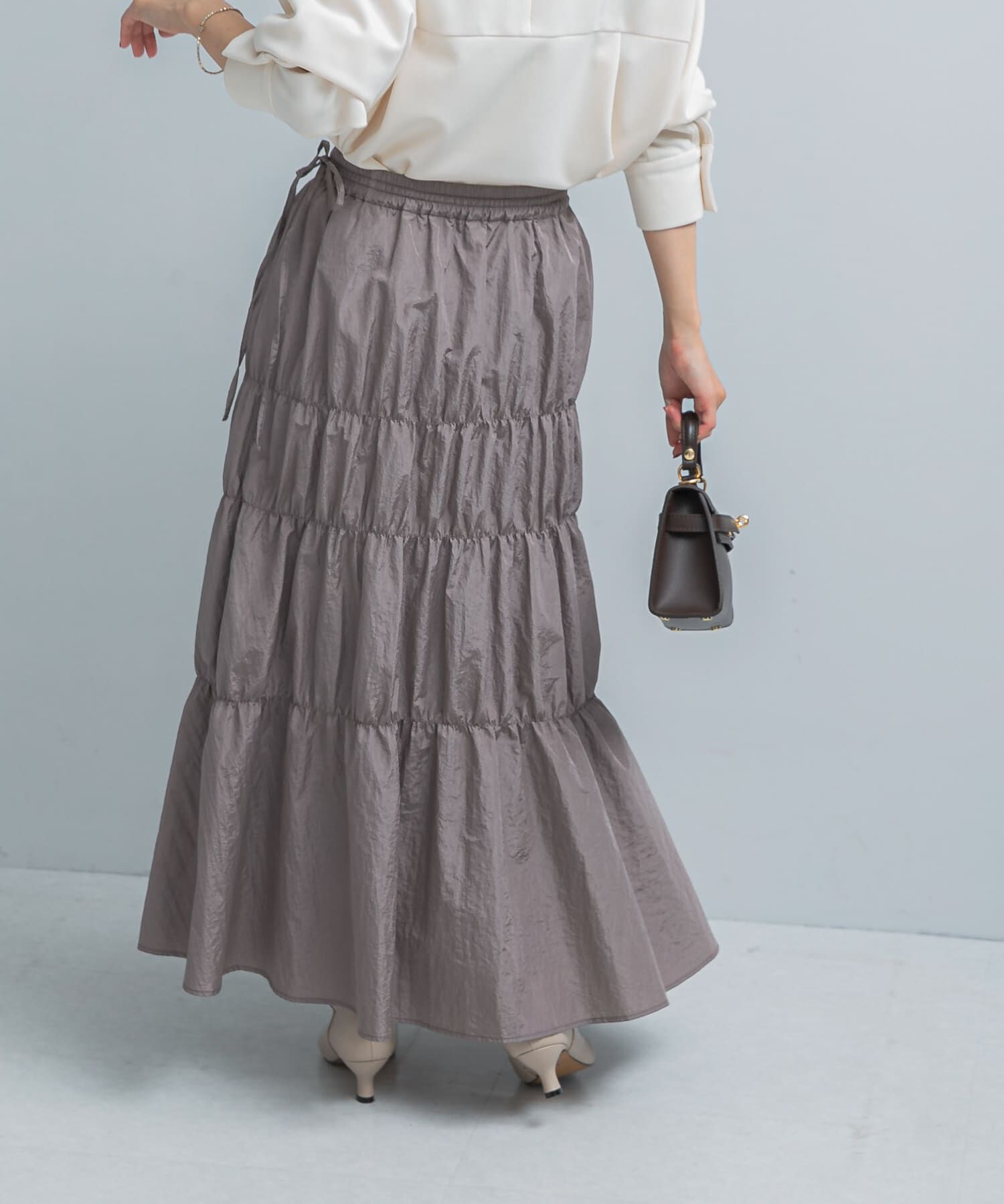 URBAN RESEARCH ROSSO「ブライトシャーリングスカート」|スカート|