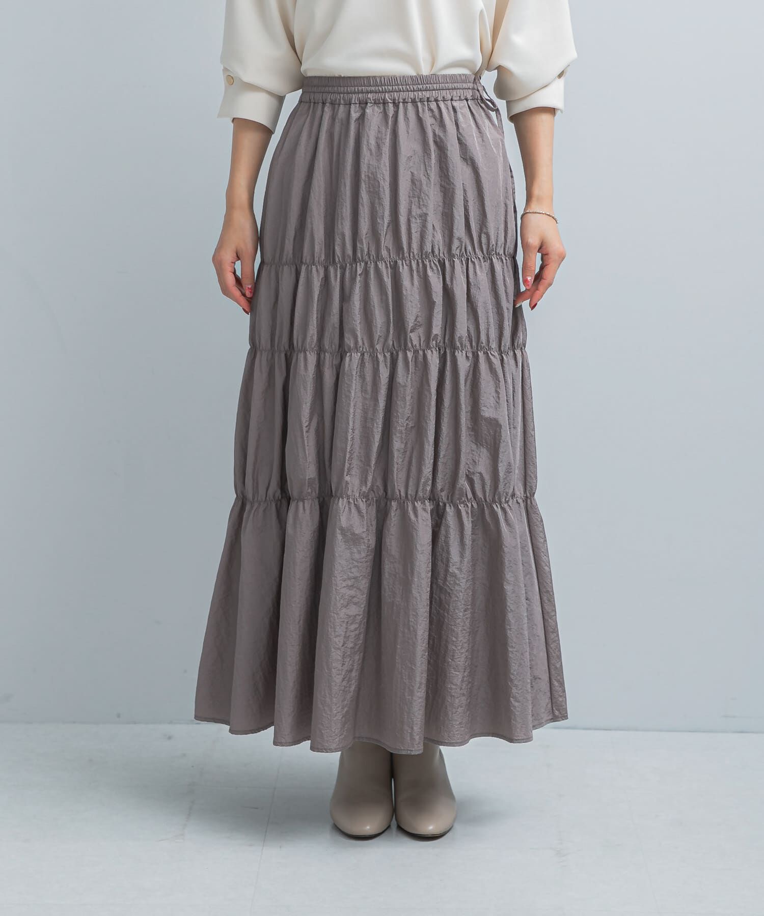 URBAN RESEARCH ROSSO「ブライトシャーリングスカート」|スカート|