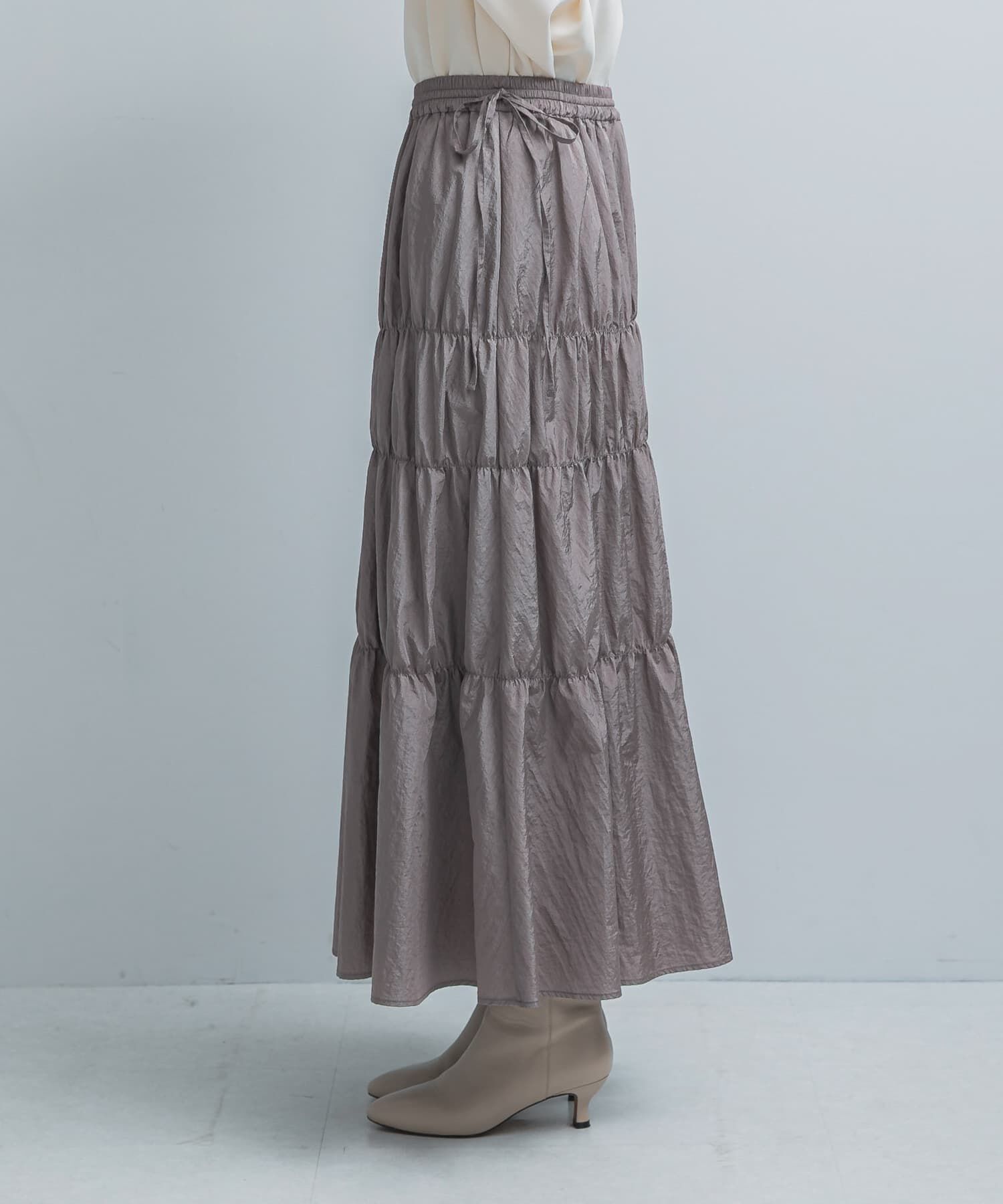 URBAN RESEARCH ROSSO「ブライトシャーリングスカート」|スカート|