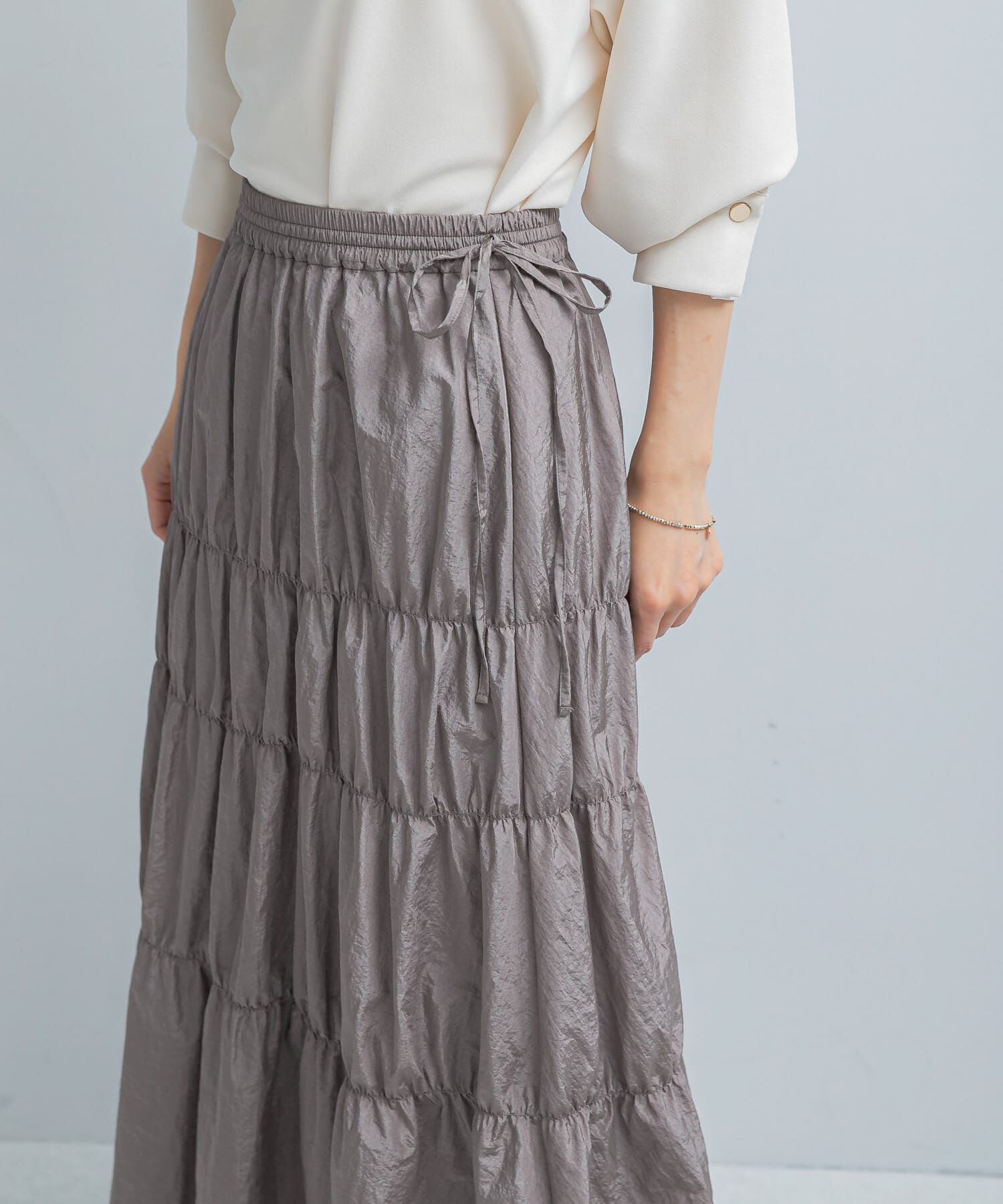 URBAN RESEARCH ROSSO「ブライトシャーリングスカート」|スカート|