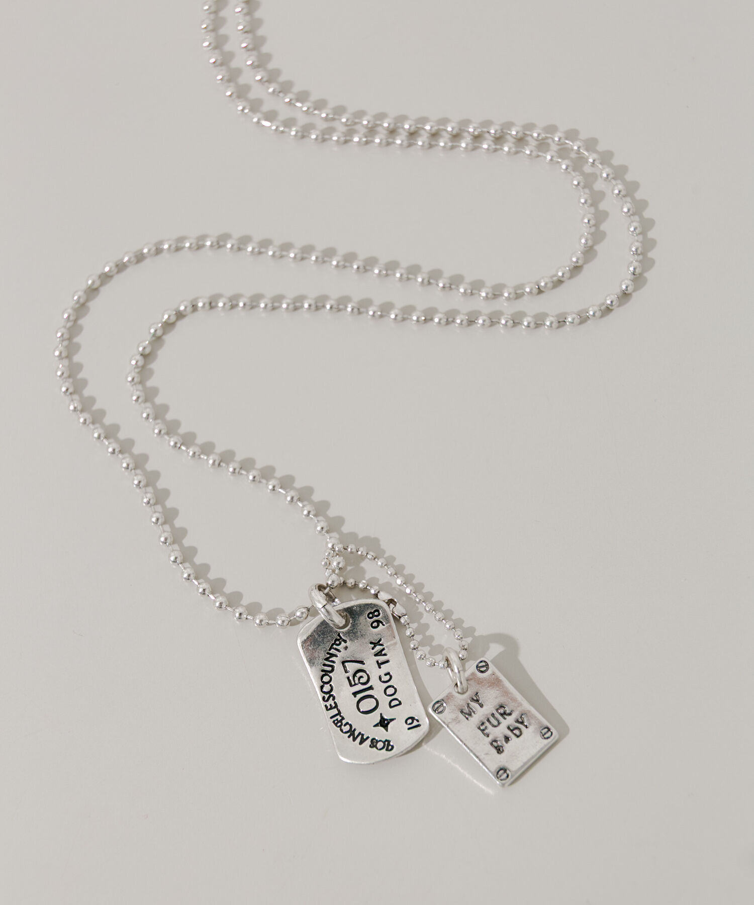 SMELLY「ヴィンテージチックプレートネックレス」|ネックレス|