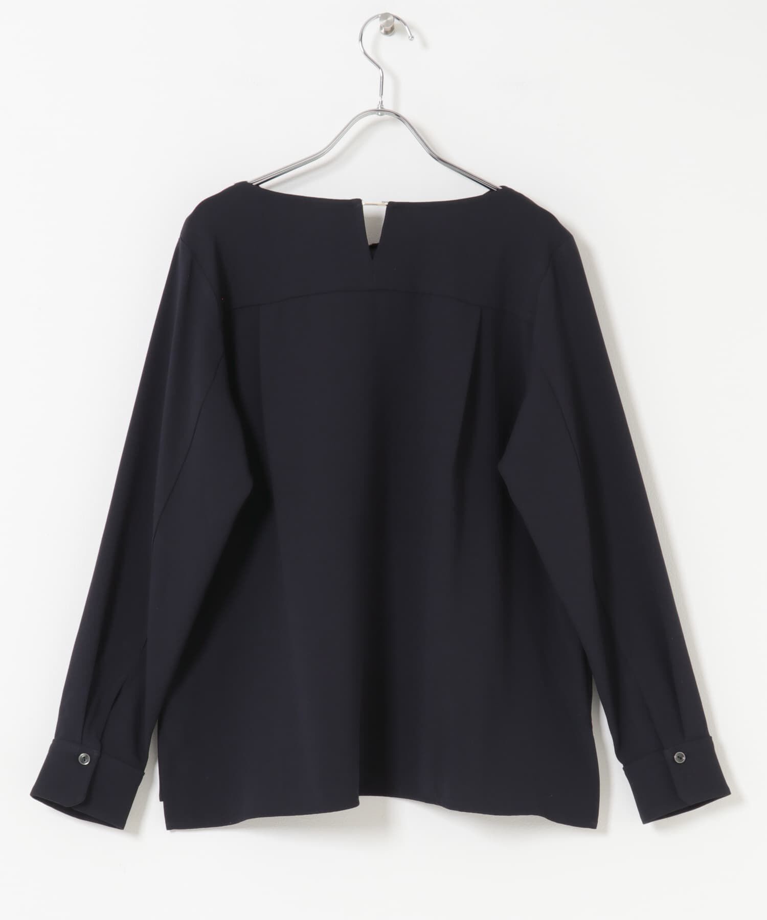 URBAN RESEARCH ROSSO「トリアセテート混ドレープネックブラウス」|シャツ・ブラウス|