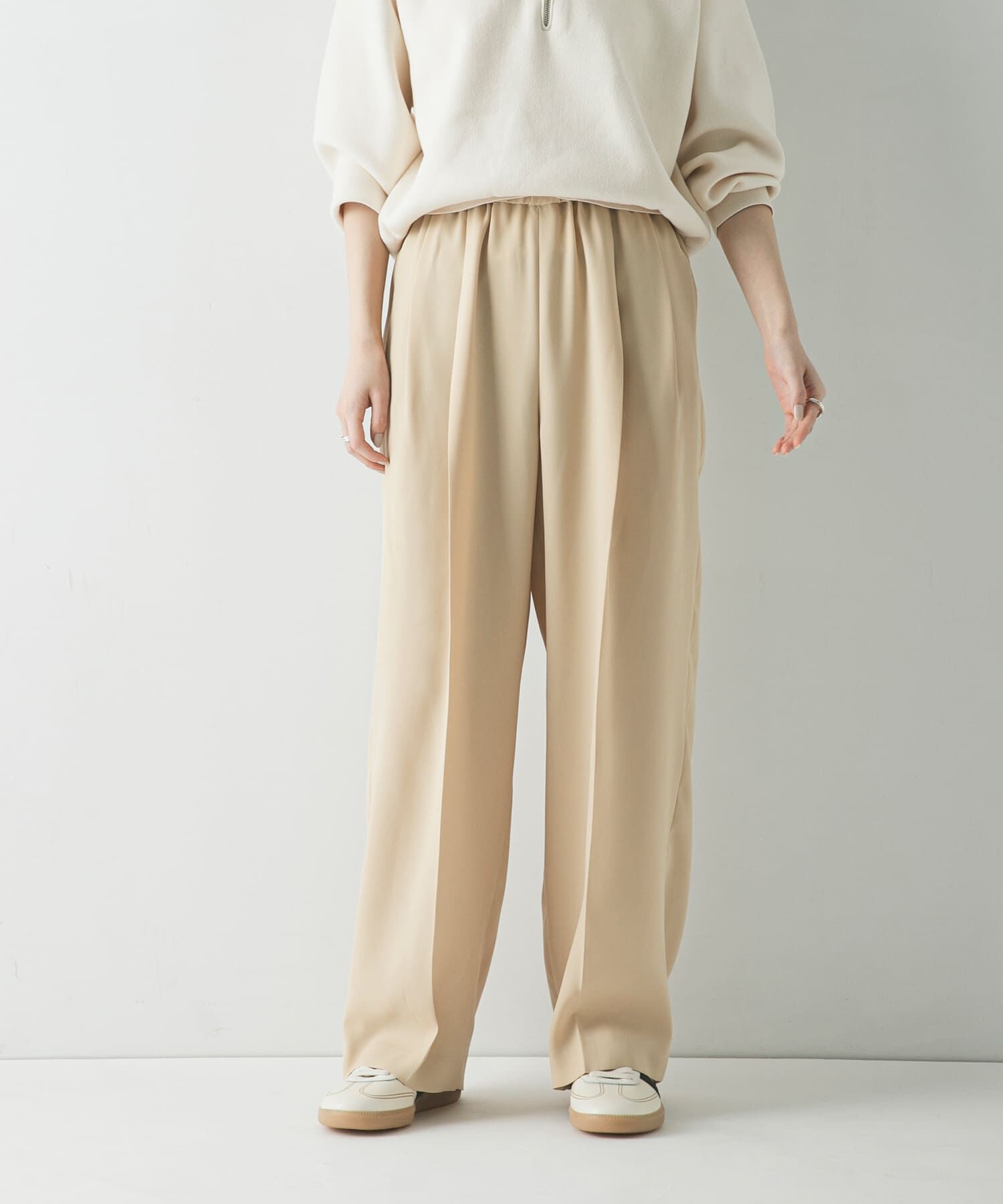 URBAN RESEARCH「ダブルクロスキュプライージーパンツ」|その他|ベージュ系その他