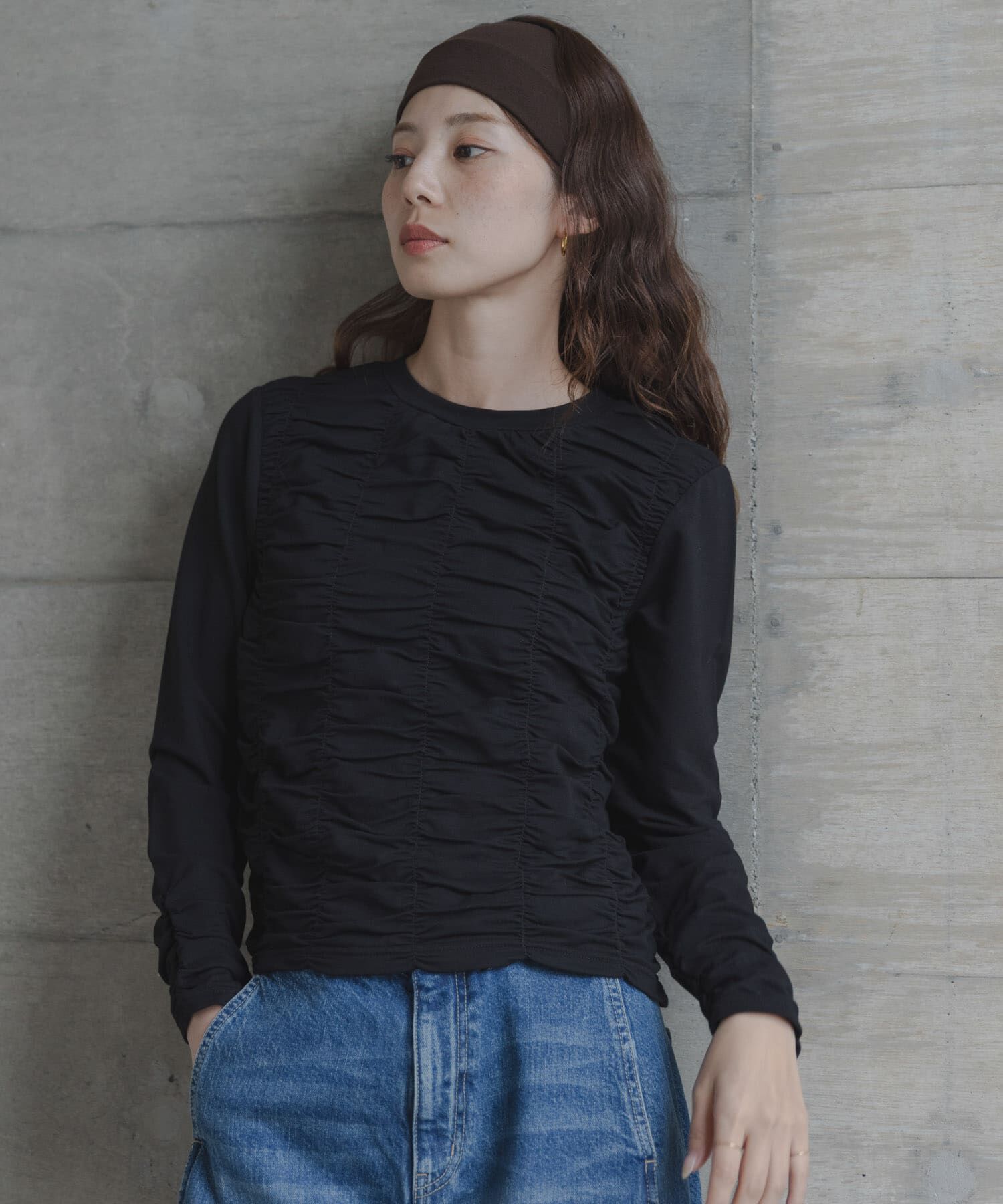 Sonny Label 「シャーリングデザインプルオーバー」|Tシャツ・カットソー|