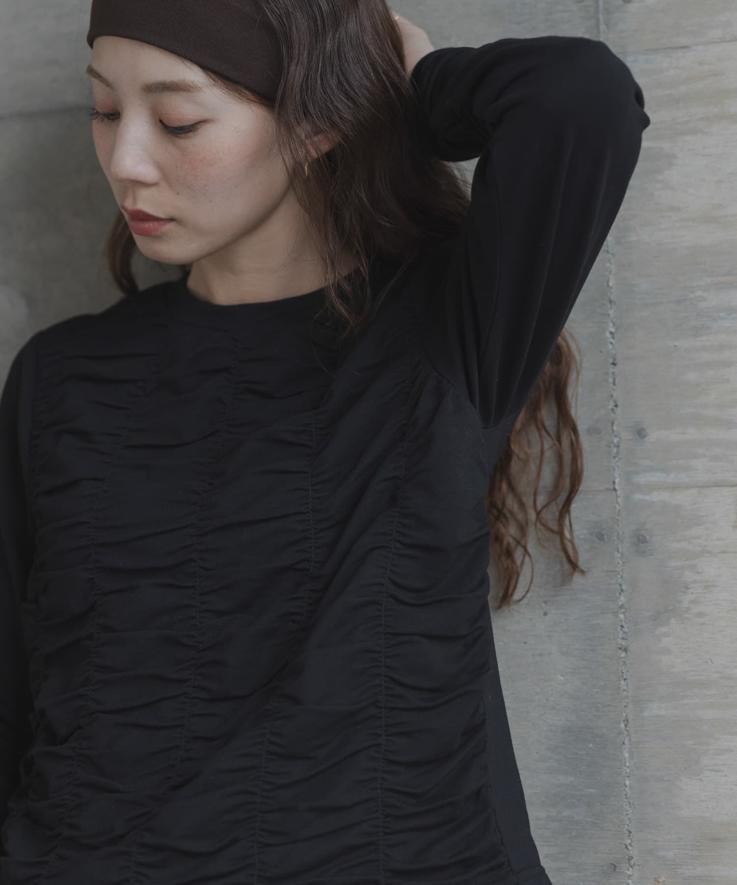 Sonny Label 「シャーリングデザインプルオーバー」|Tシャツ・カットソー|