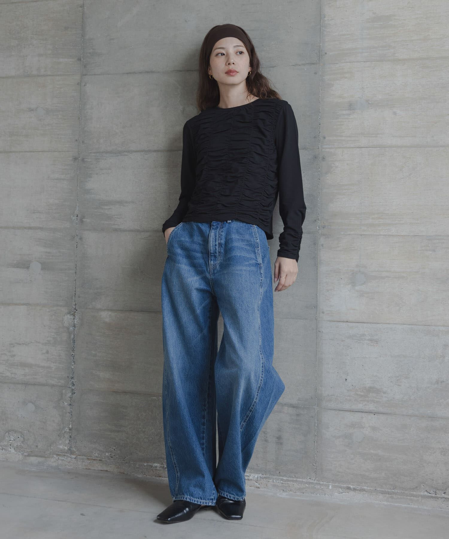 Sonny Label 「シャーリングデザインプルオーバー」|Tシャツ・カットソー|