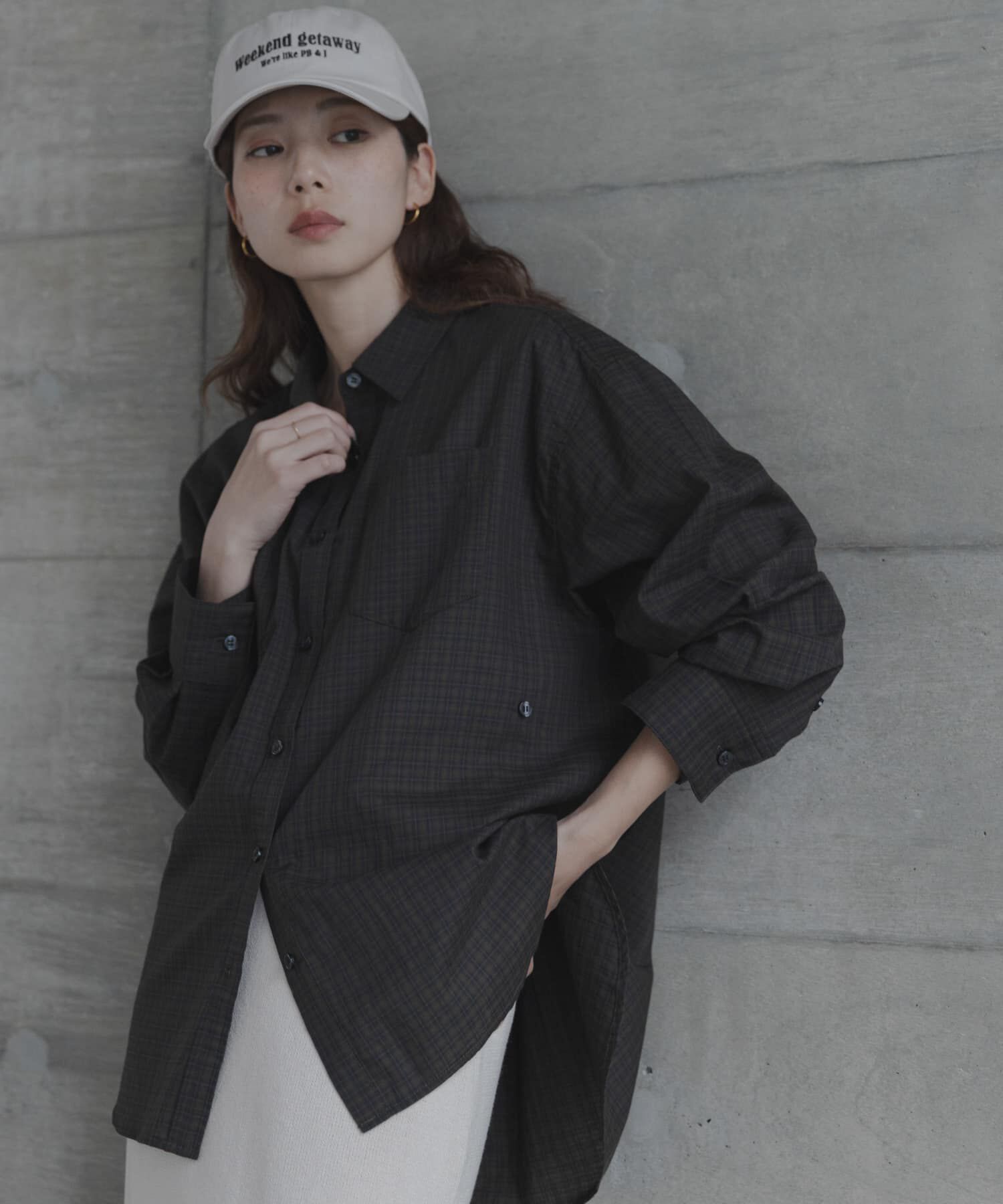 Sonny Label 「ドビーチェックアシメシャツ」|シャツ・ブラウス|