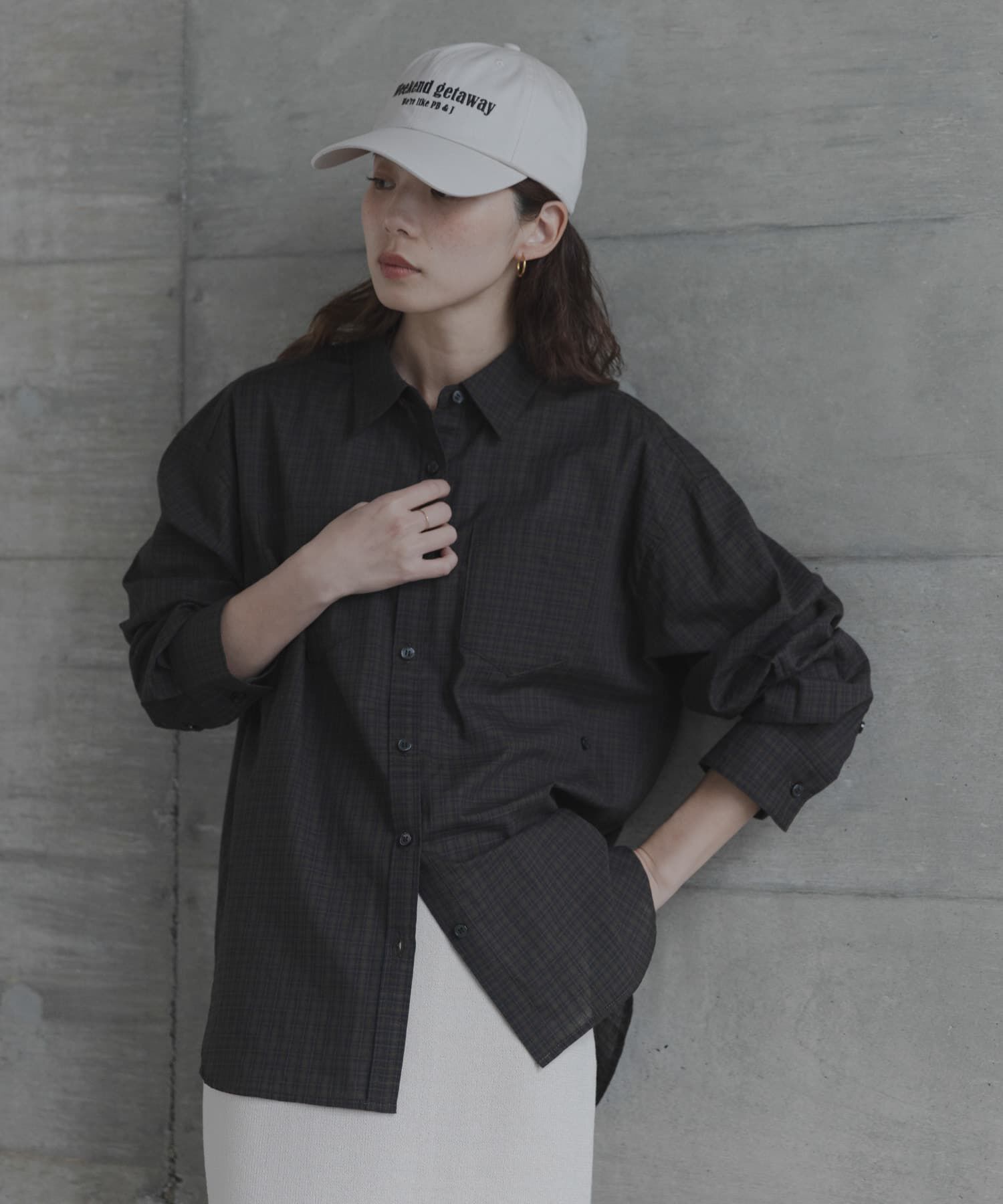 Sonny Label 「ドビーチェックアシメシャツ」|シャツ・ブラウス|