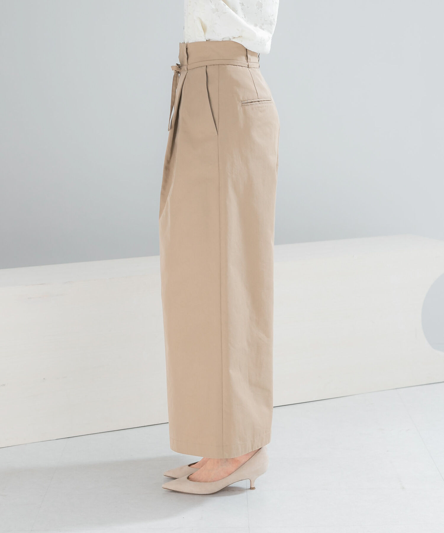 URBAN RESEARCH ROSSO「コットンツイルベルテッドワイドパンツ」|その他|