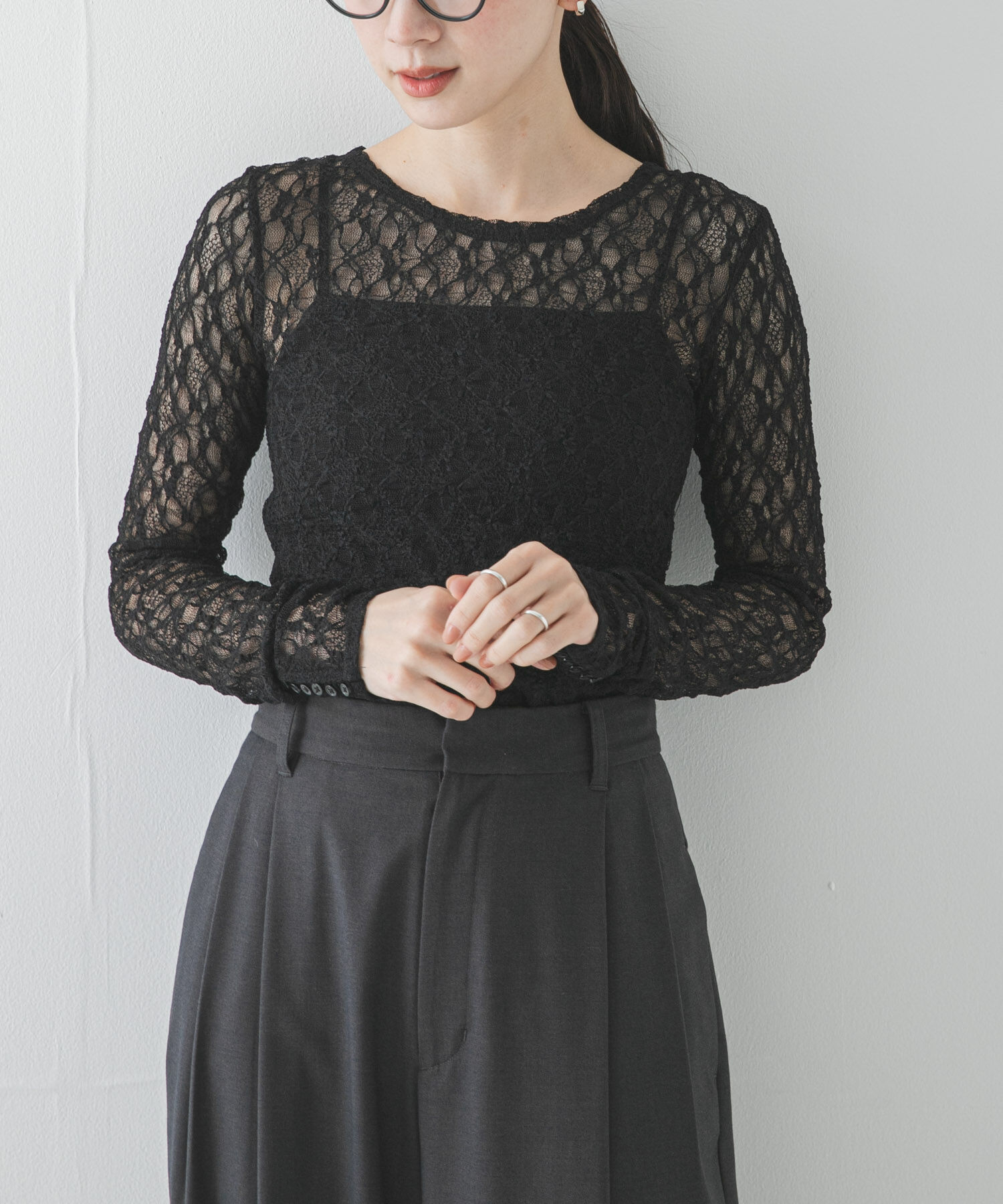 URBAN RESEARCH「ストレッチレーストップス」|Tシャツ・カットソー|