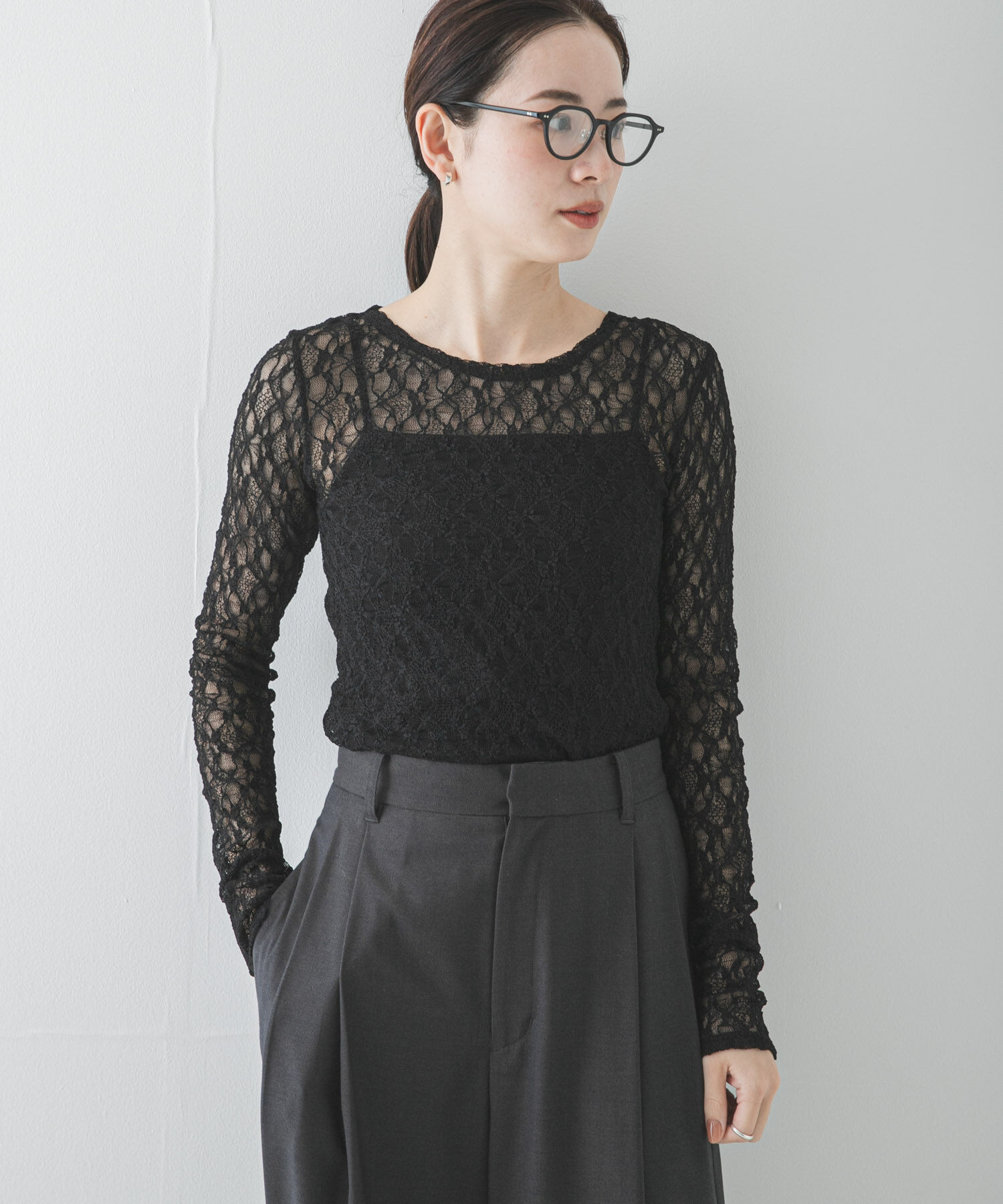 URBAN RESEARCH「ストレッチレーストップス」|Tシャツ・カットソー|