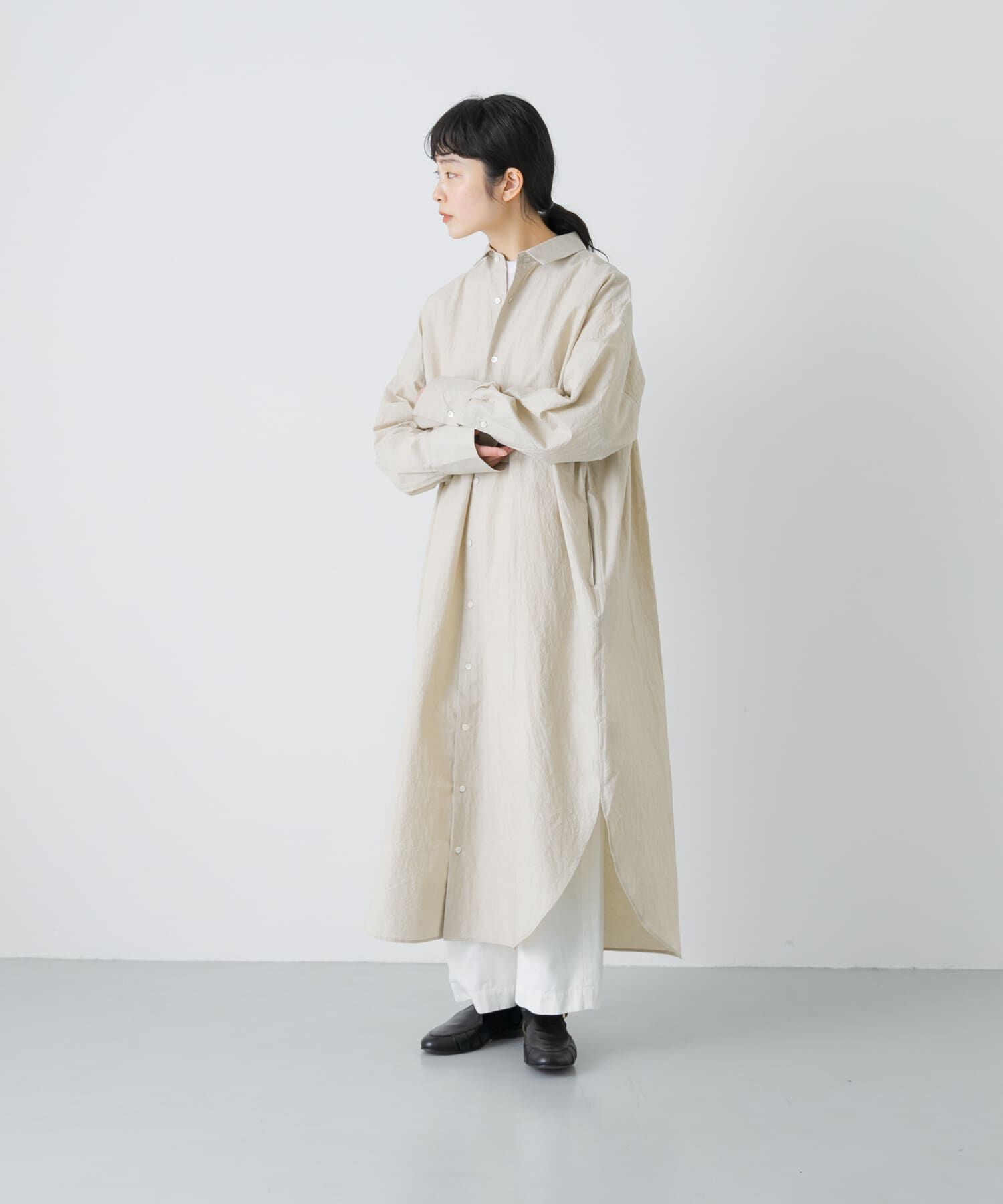 かぐれ「ワイドシャツワンピース」|ワンピース|