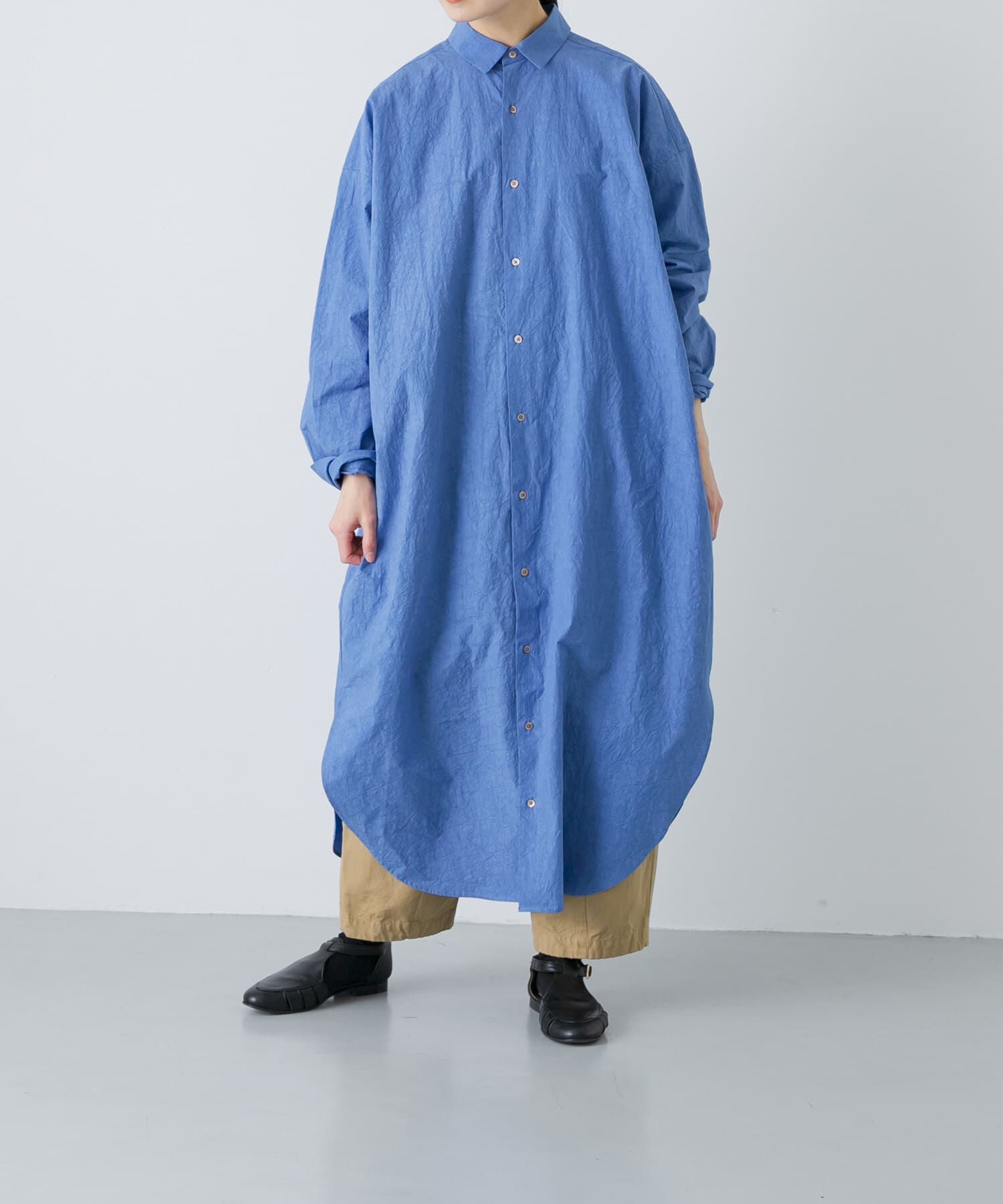 かぐれ「ワイドシャツワンピース」|ワンピース|