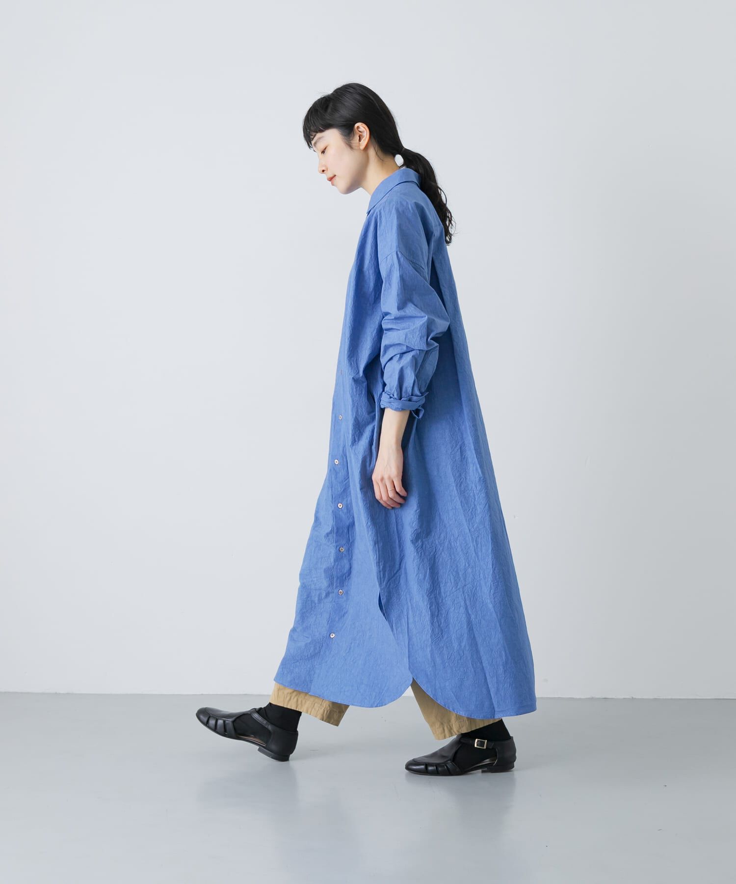 かぐれ「ワイドシャツワンピース」|ワンピース|