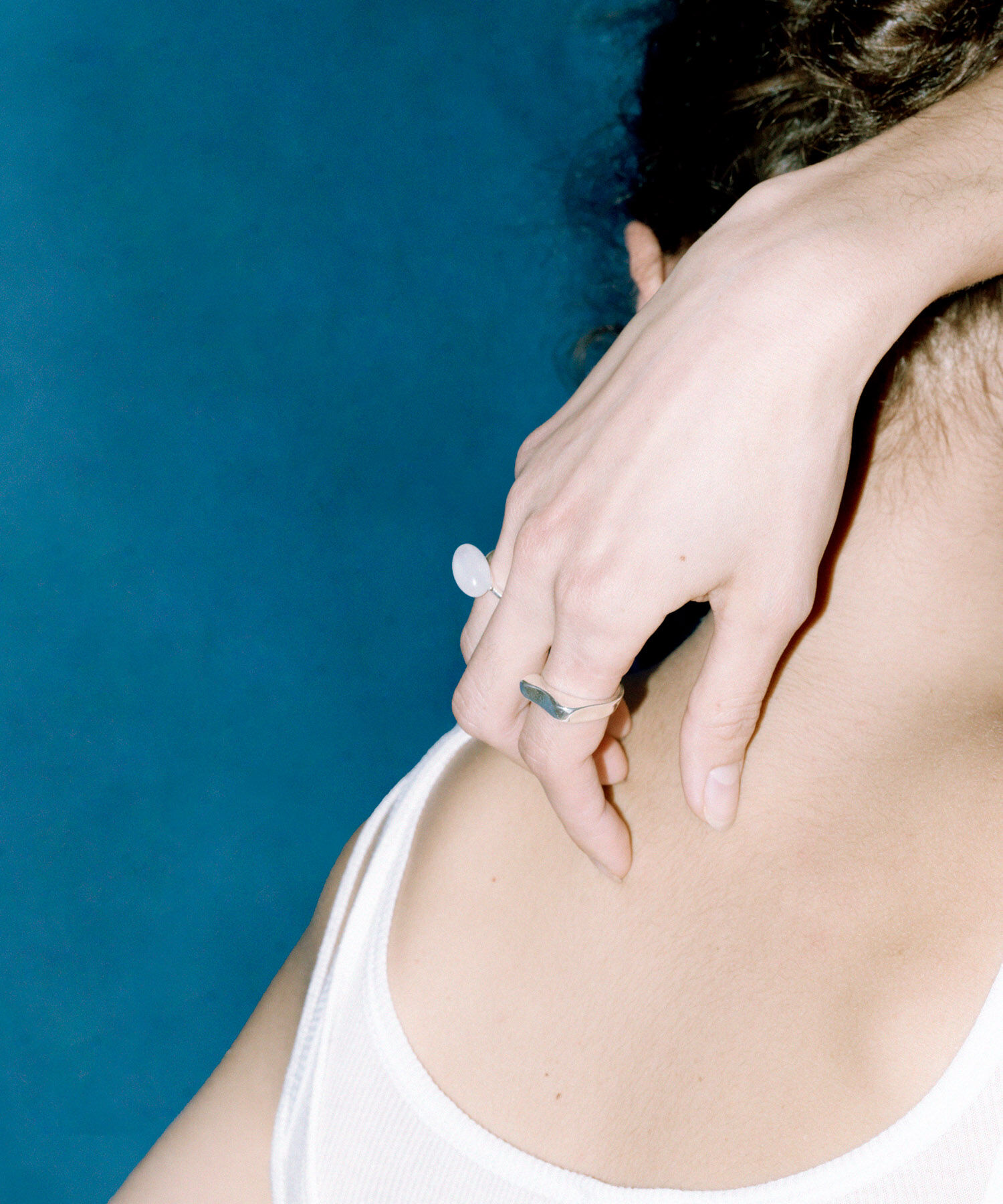 SMELLY「SMELLY so&rsquo;　oval white jade ring」|リング|