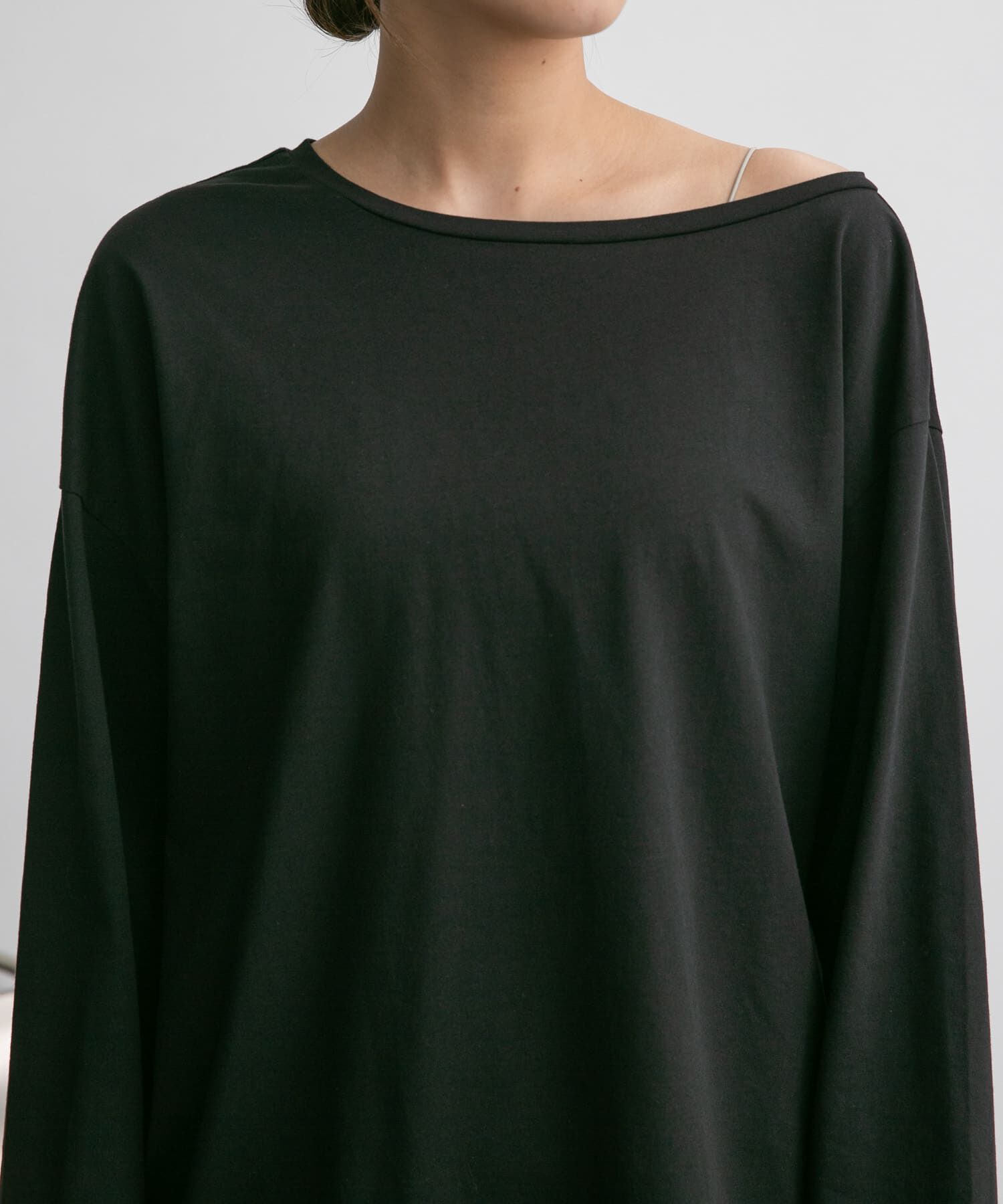  「アシメネックカットソー」|Tシャツ・カットソー|