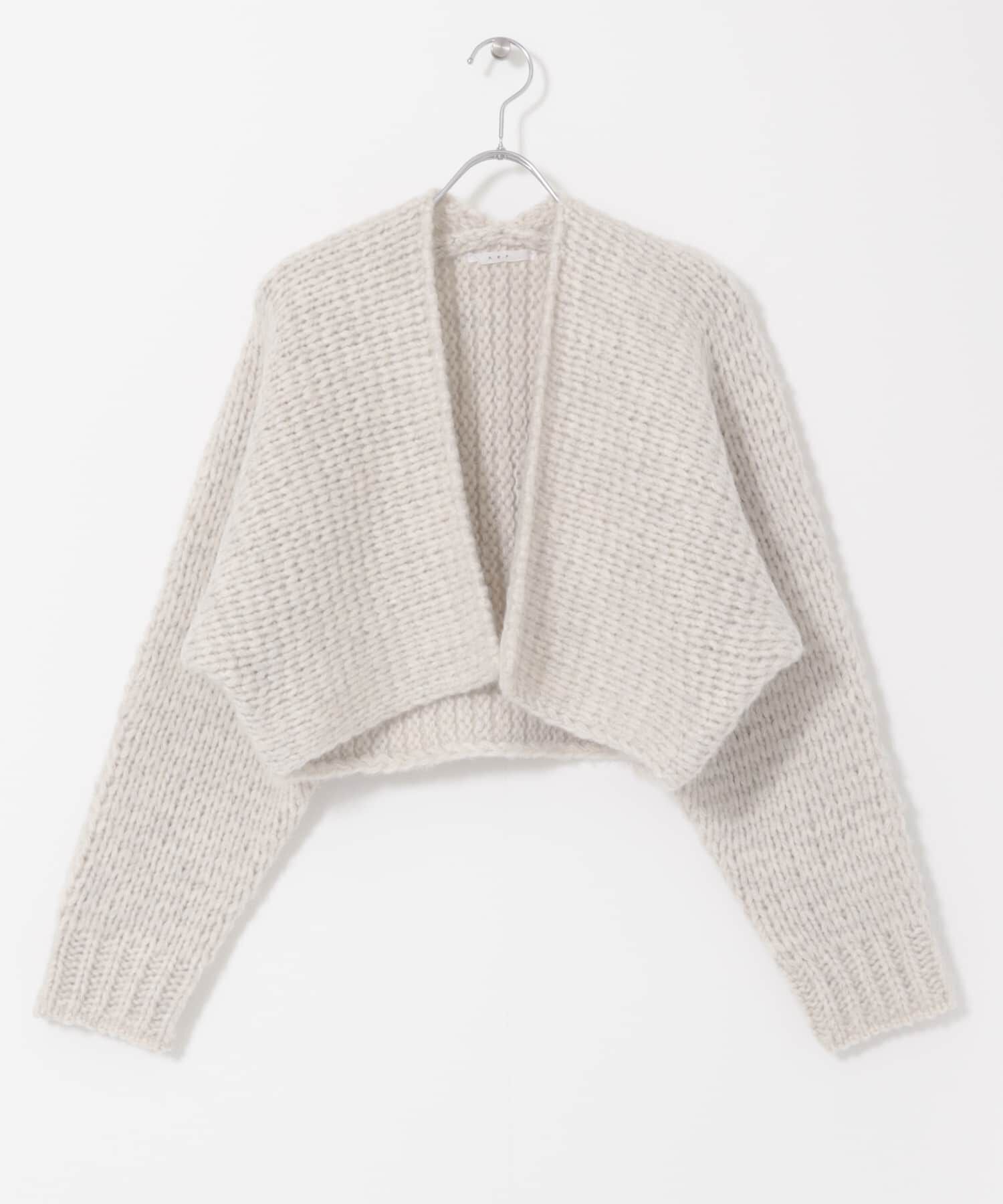  「ローゲージショートニットカーディガン」|カーディガン|