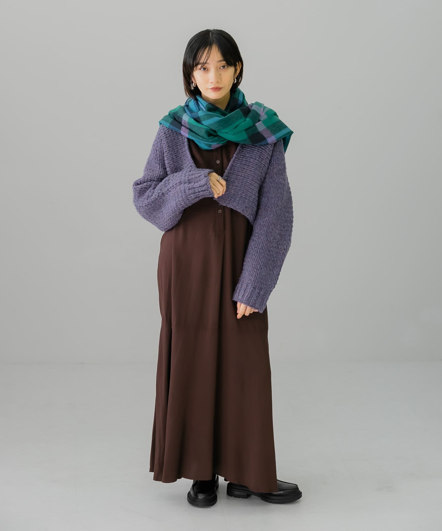  「ローゲージショートニットカーディガン」|カーディガン|