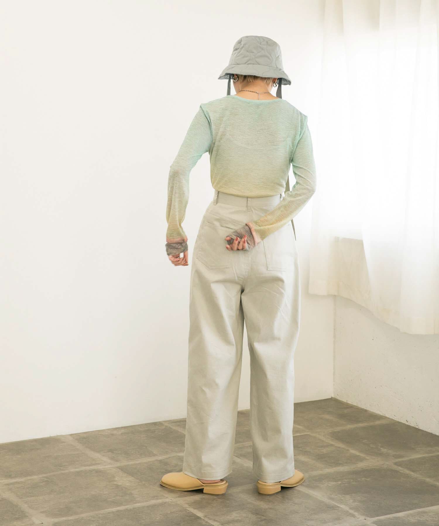  「リボン付きキルティングバケットHAT」|ハット|