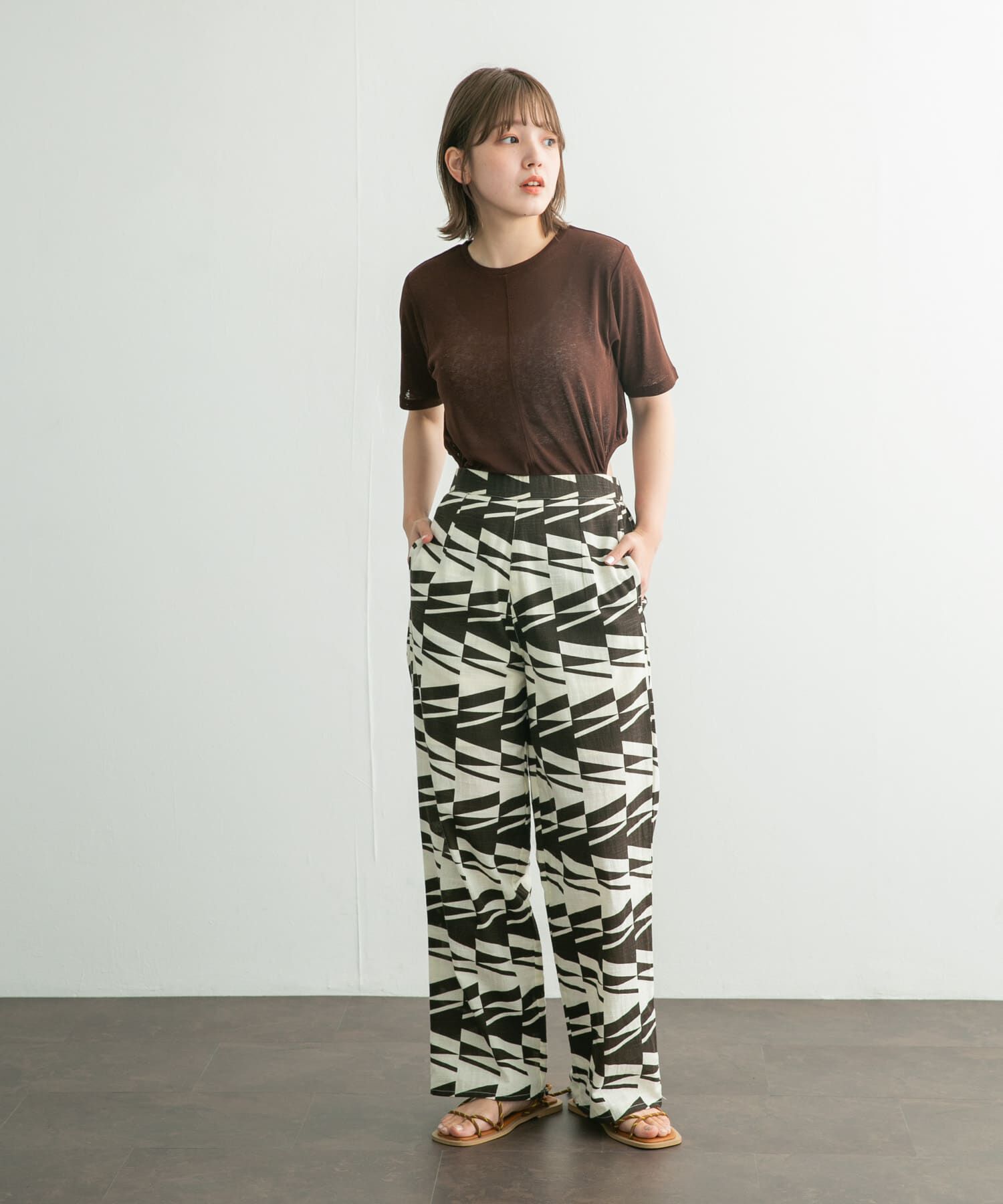  「サイドオープンカットソー」|Tシャツ・カットソー|