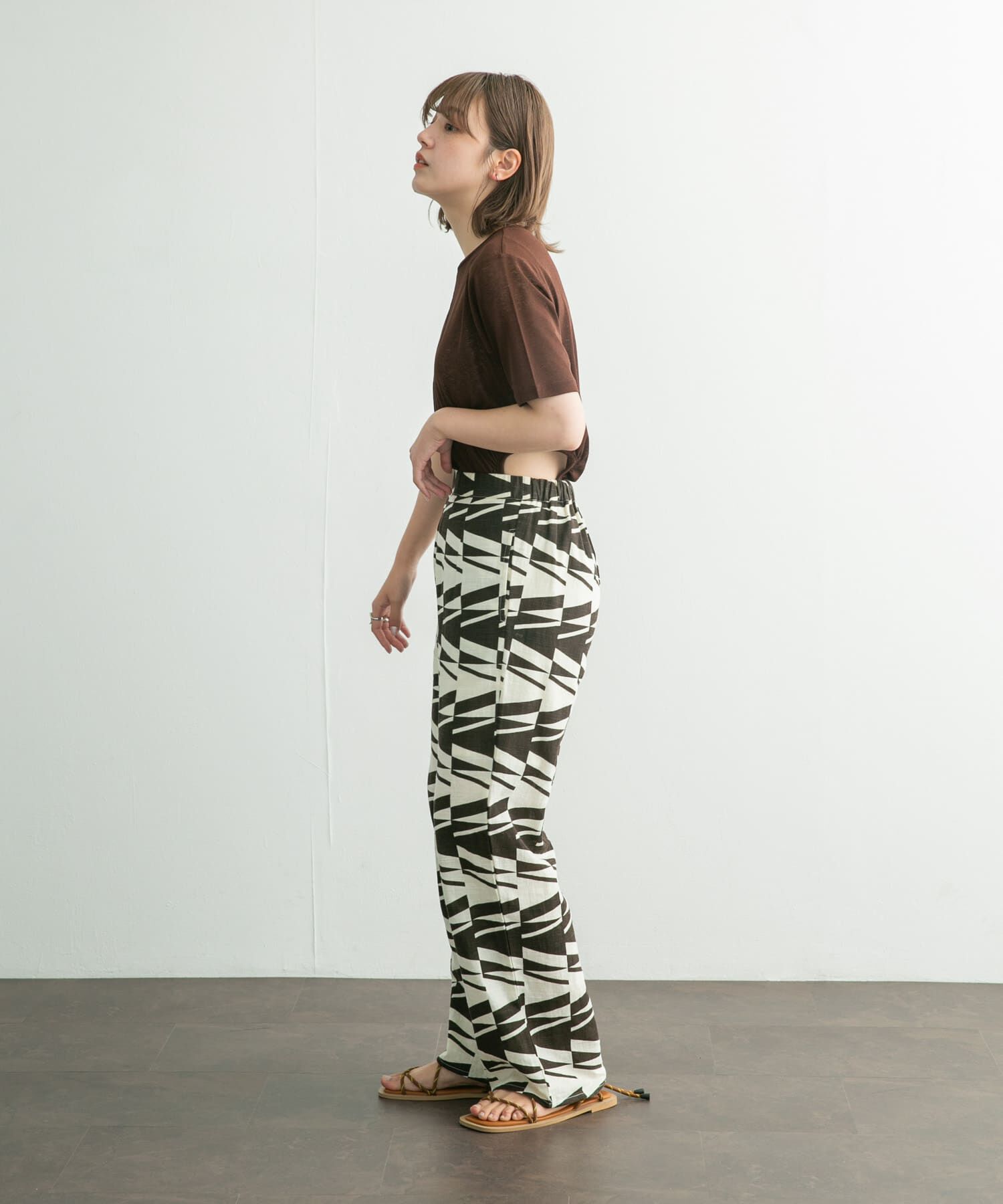  「サイドオープンカットソー」|Tシャツ・カットソー|