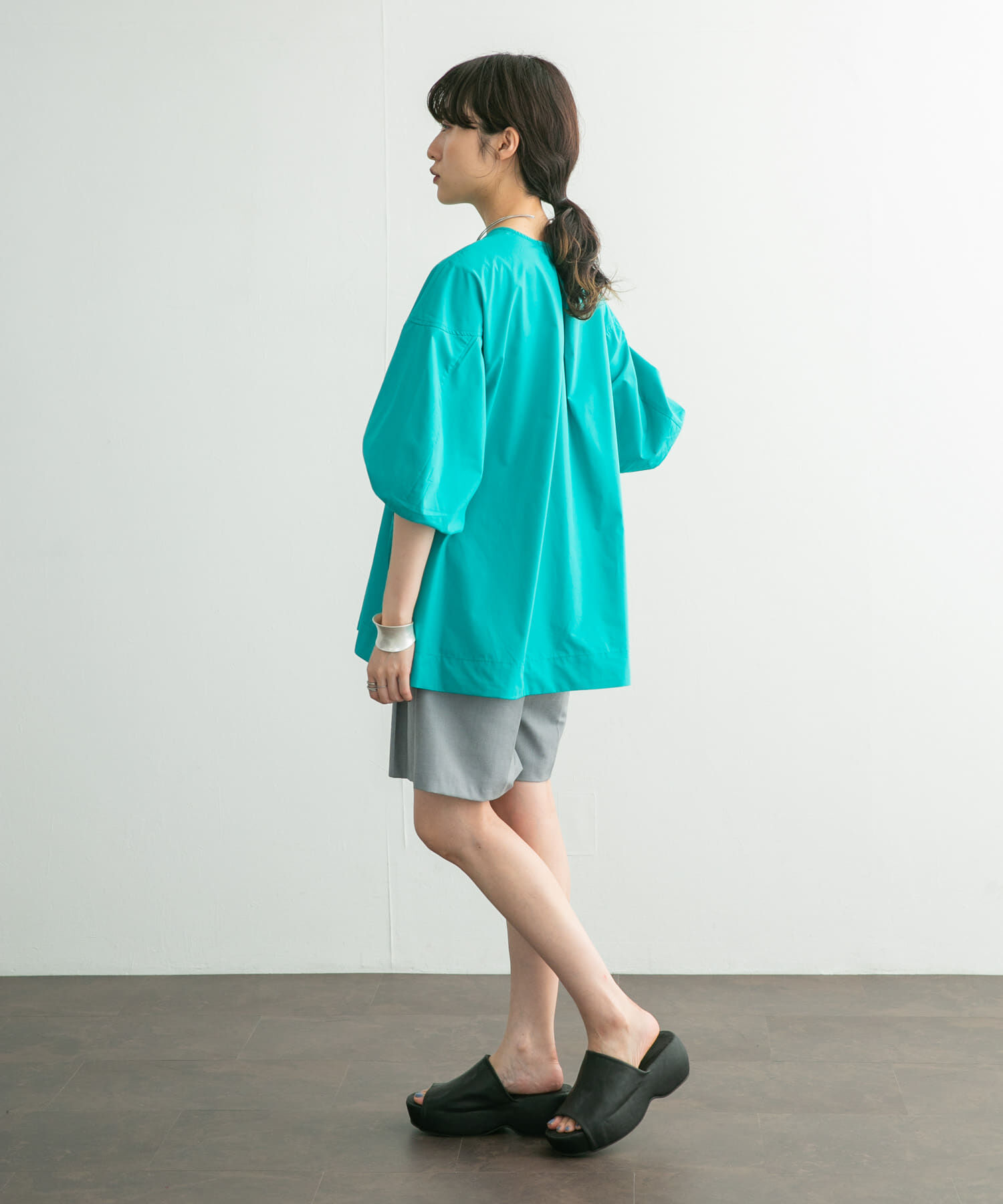  「フロントドロストブラウス」|シャツ・ブラウス|