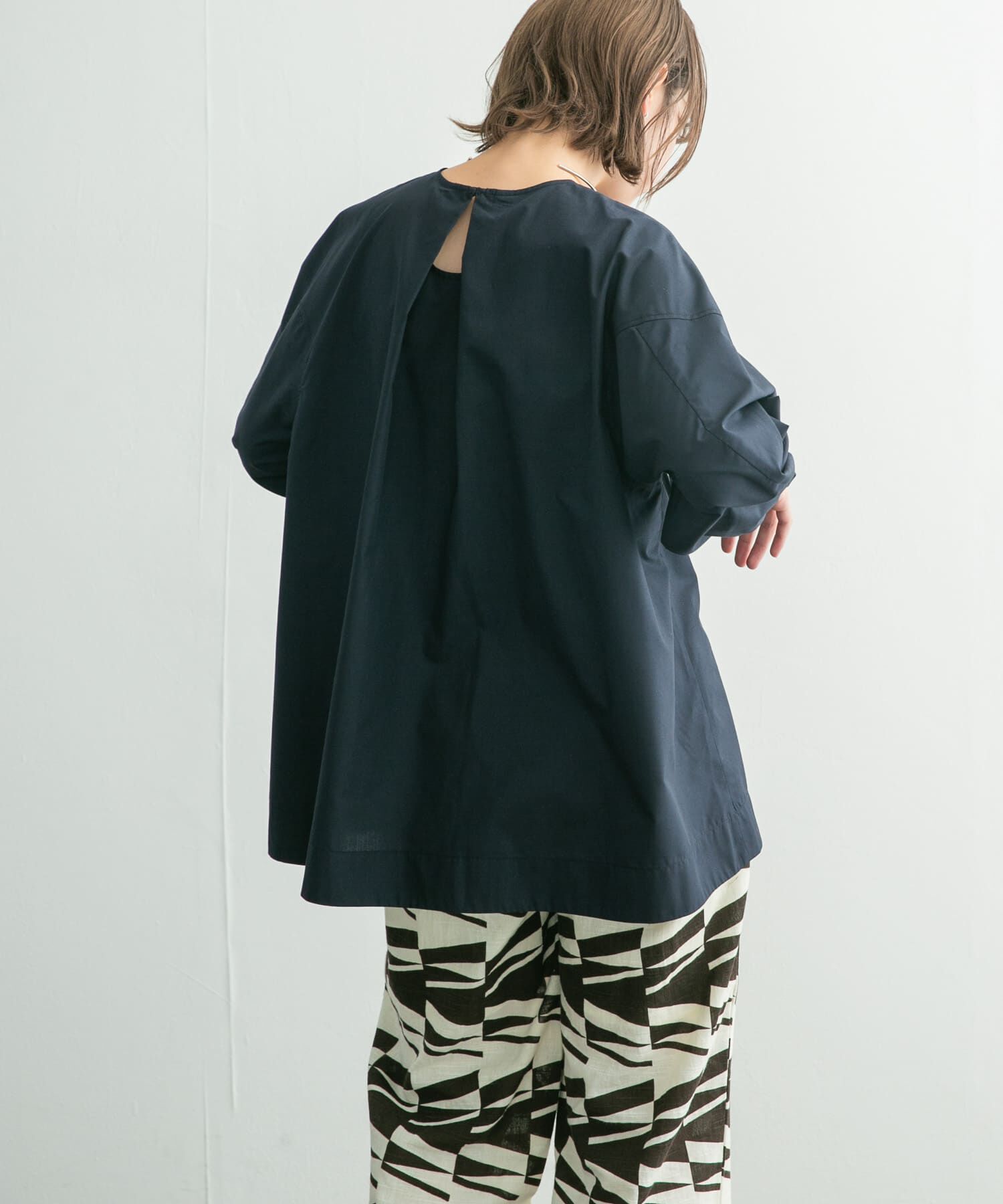  「フロントドロストブラウス」|シャツ・ブラウス|