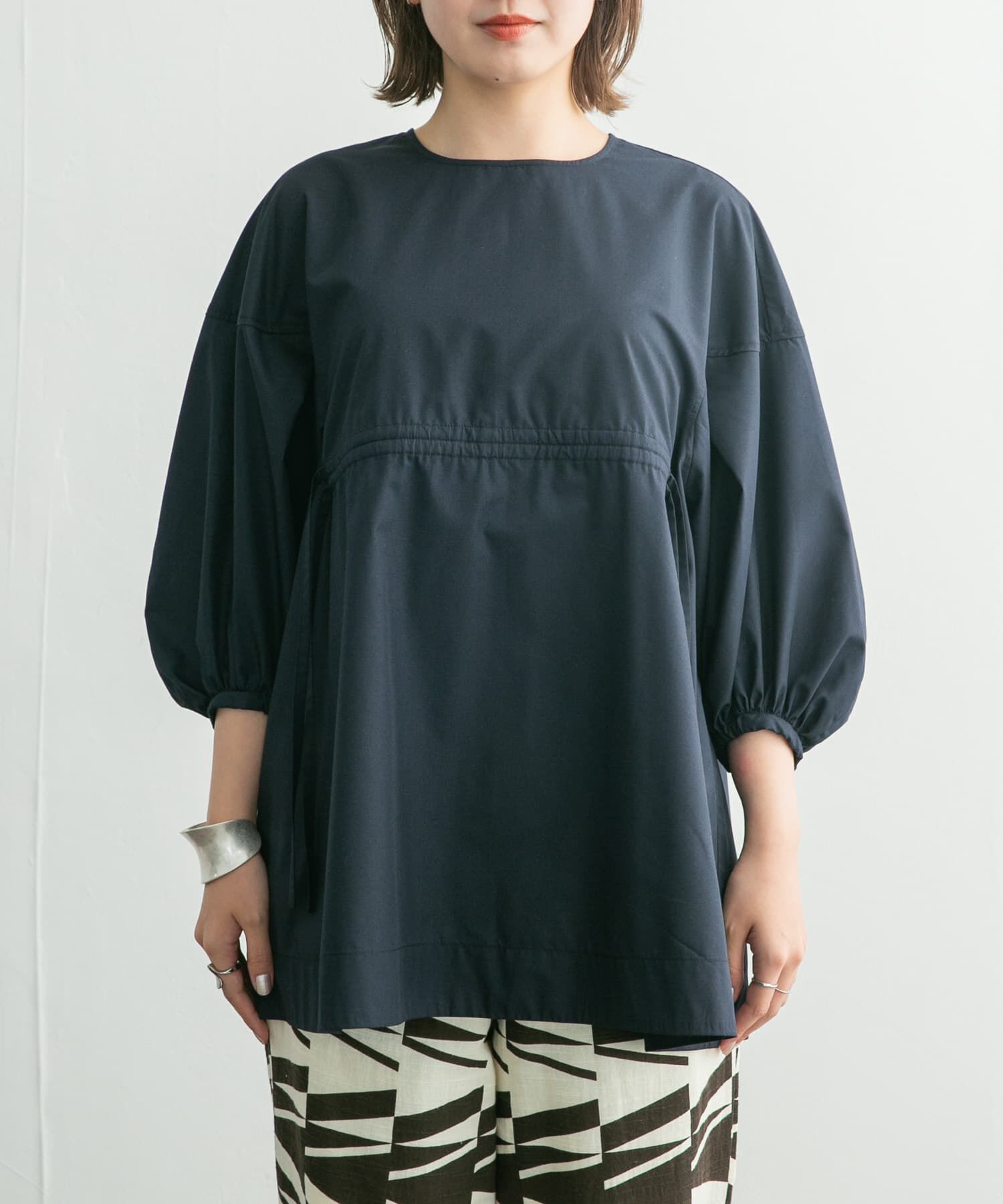  「フロントドロストブラウス」|シャツ・ブラウス|
