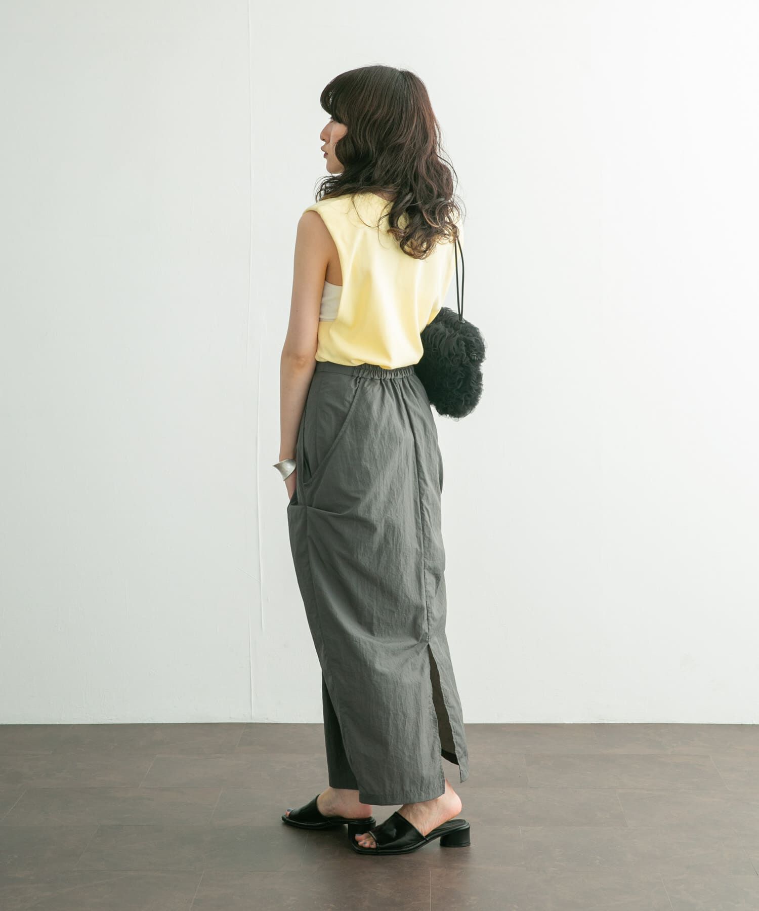  「サイドタックデザインスカート」|スカート|