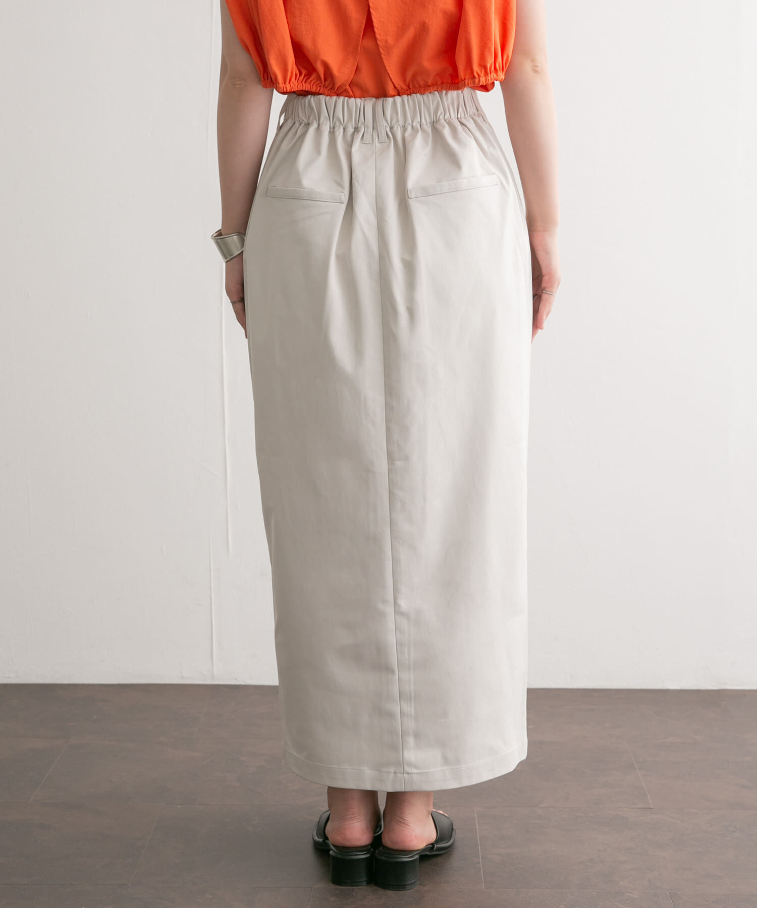  「フロントZIPペンシルスカート」|スカート|