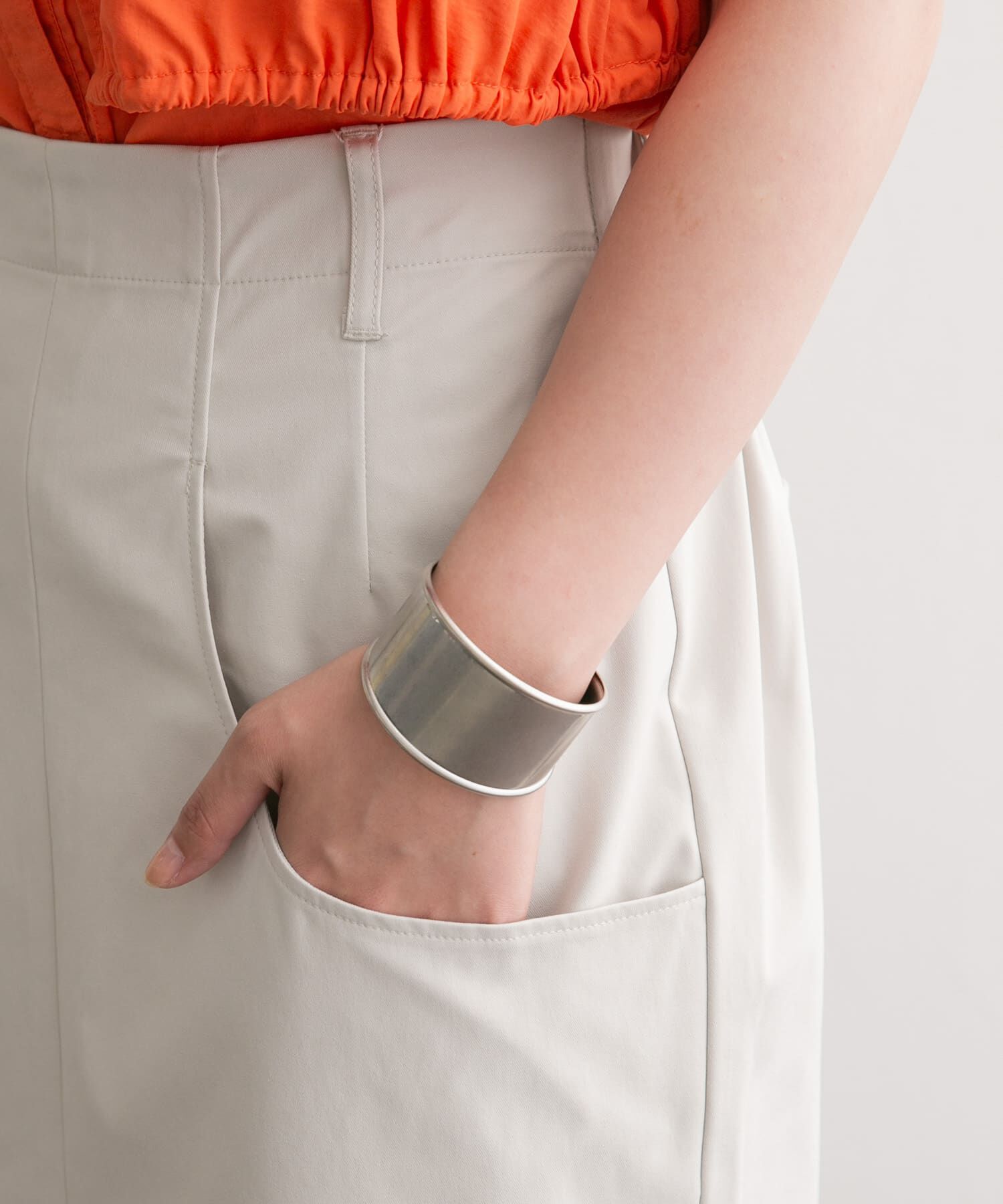  「フロントZIPペンシルスカート」|スカート|