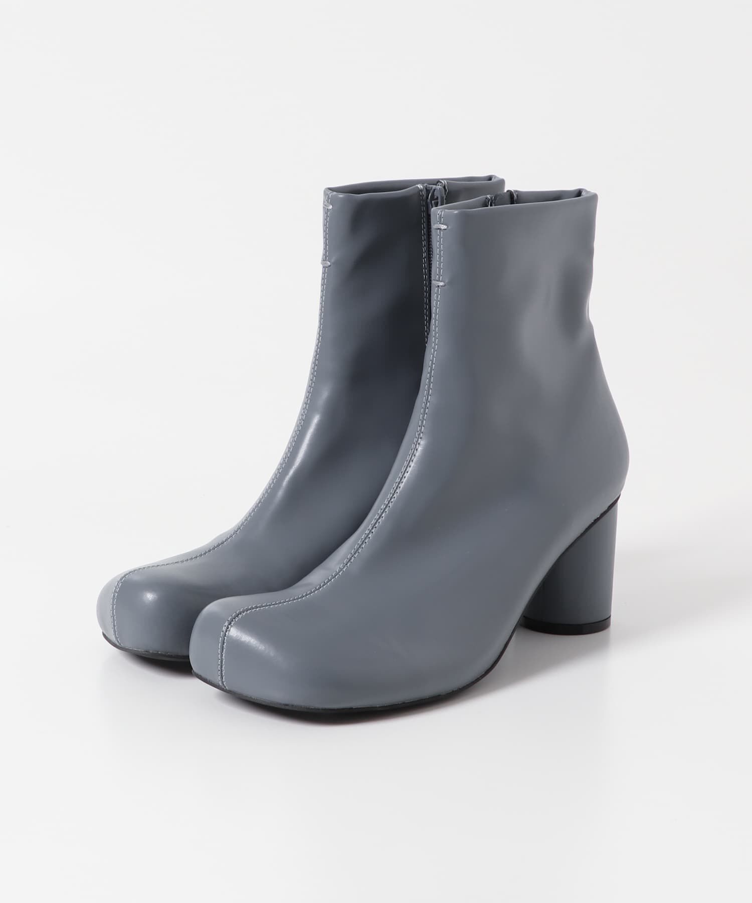  「ステッチデザインラウンドトゥブーツ」|ショートブーツ|