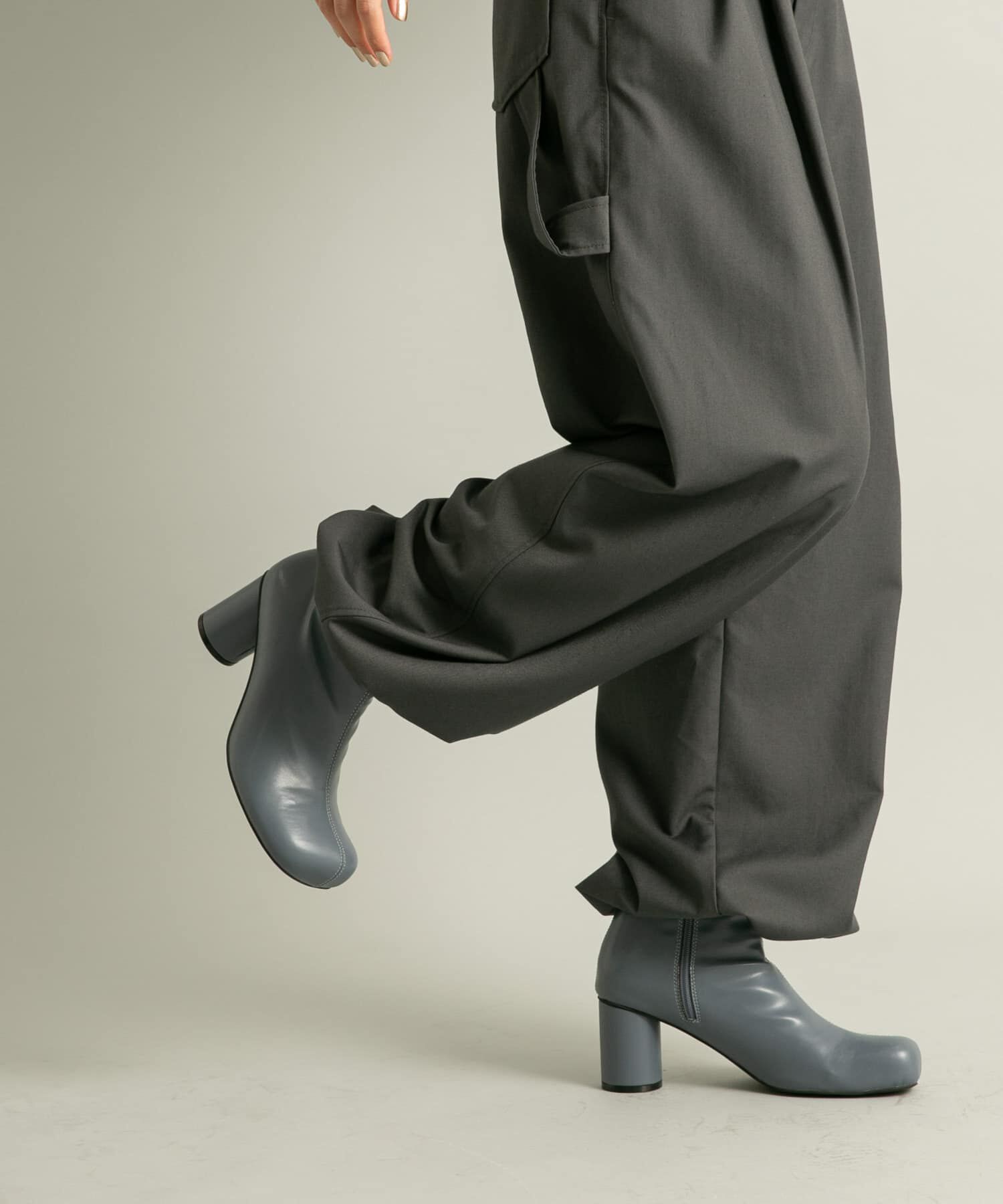  「ステッチデザインラウンドトゥブーツ」|ショートブーツ|