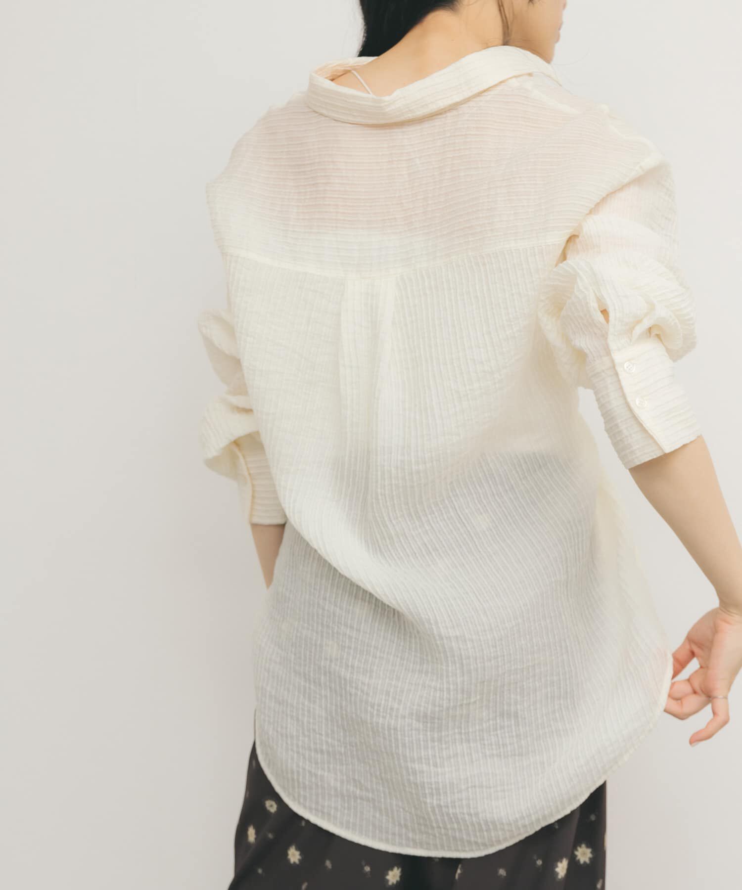  「2WAYシアーストライプシャツ」|シャツ・ブラウス|