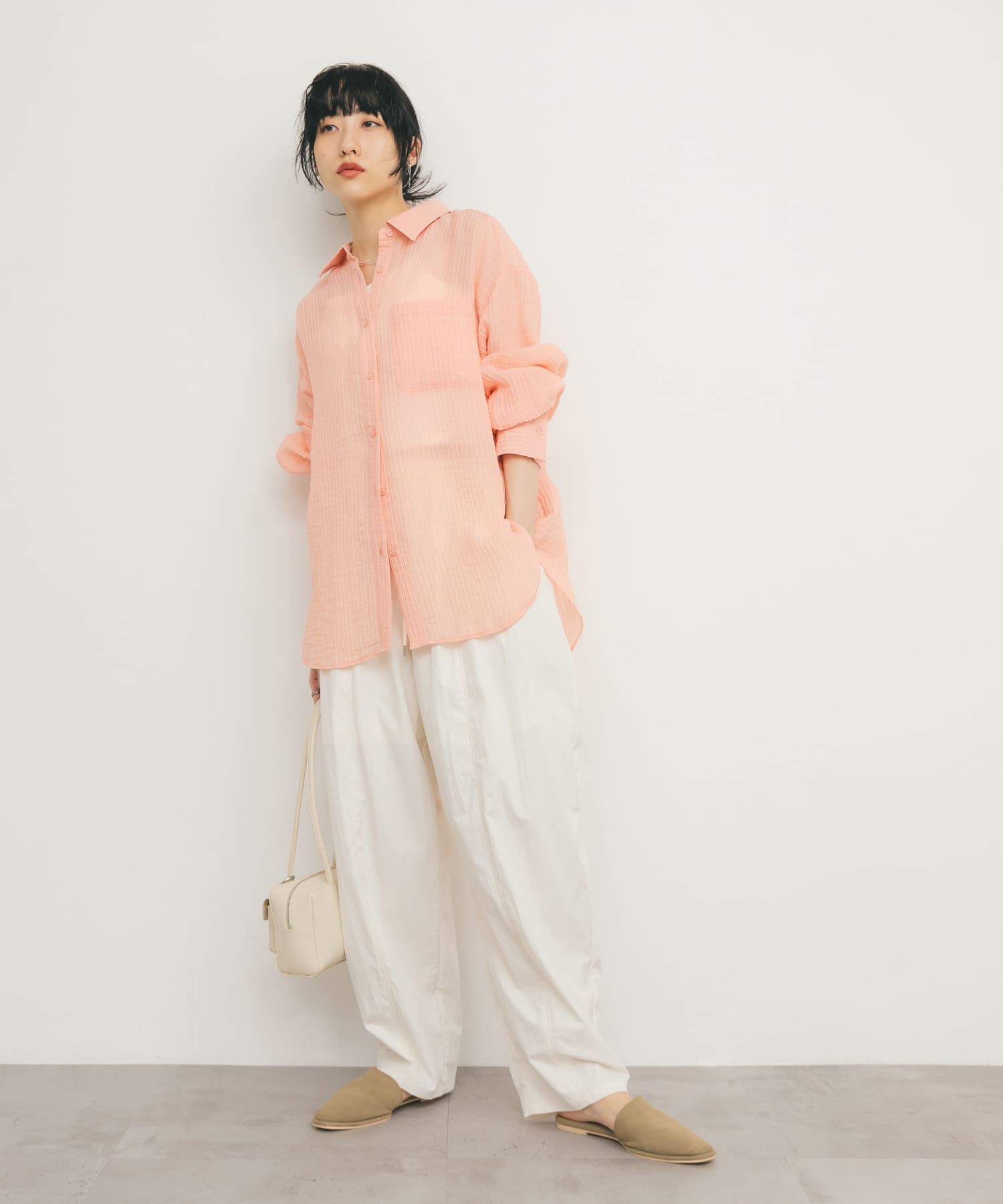  「2WAYシアーストライプシャツ」|シャツ・ブラウス|