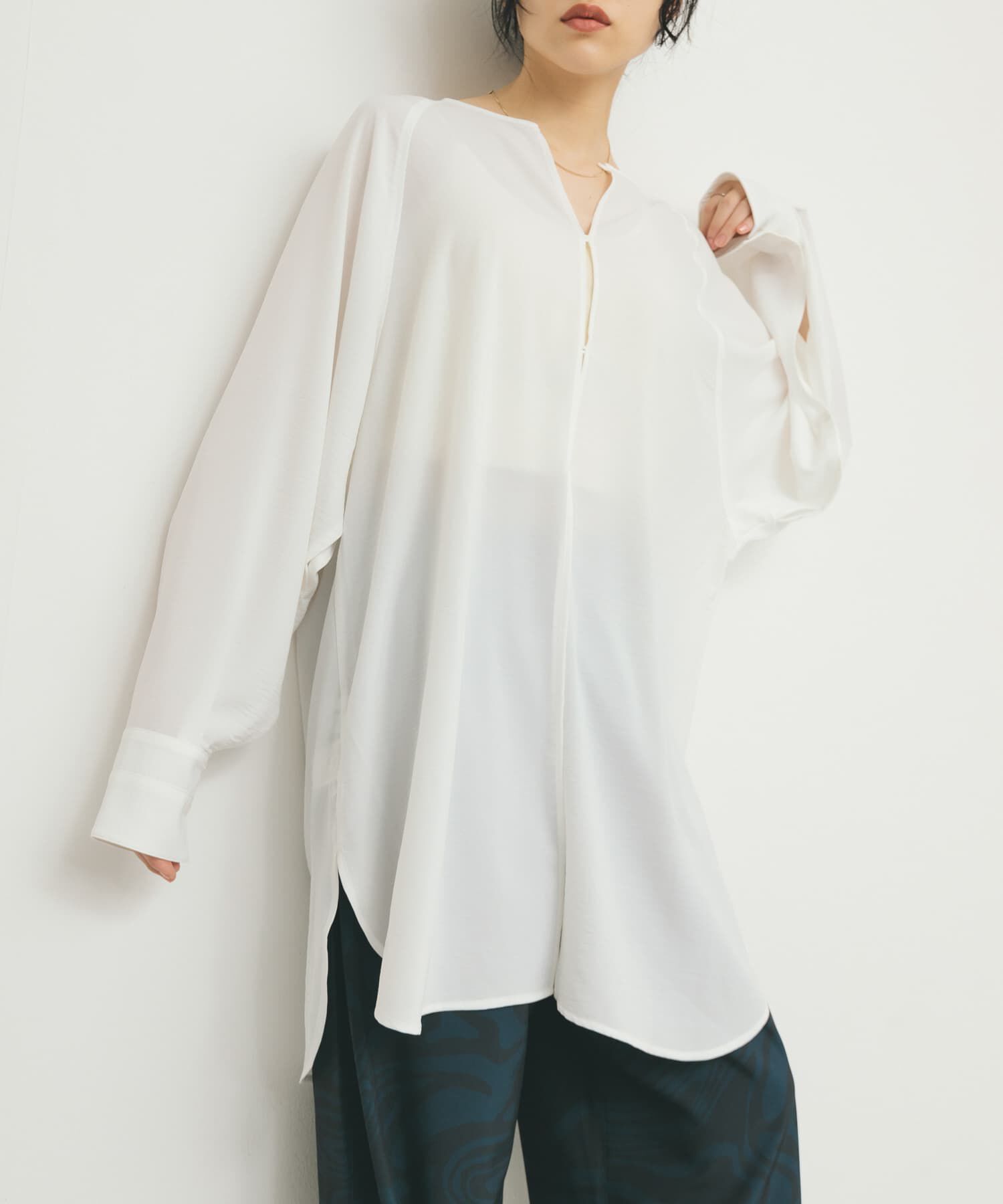  「2WAYスリットスリーブチュニック」|チュニック|