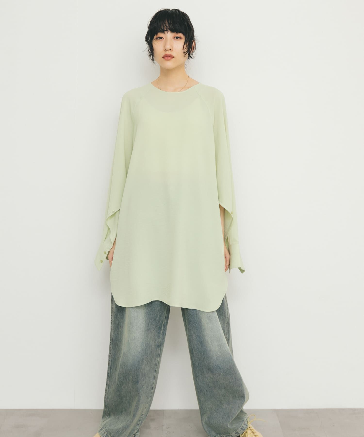  「2WAYスリットスリーブチュニック」|チュニック|