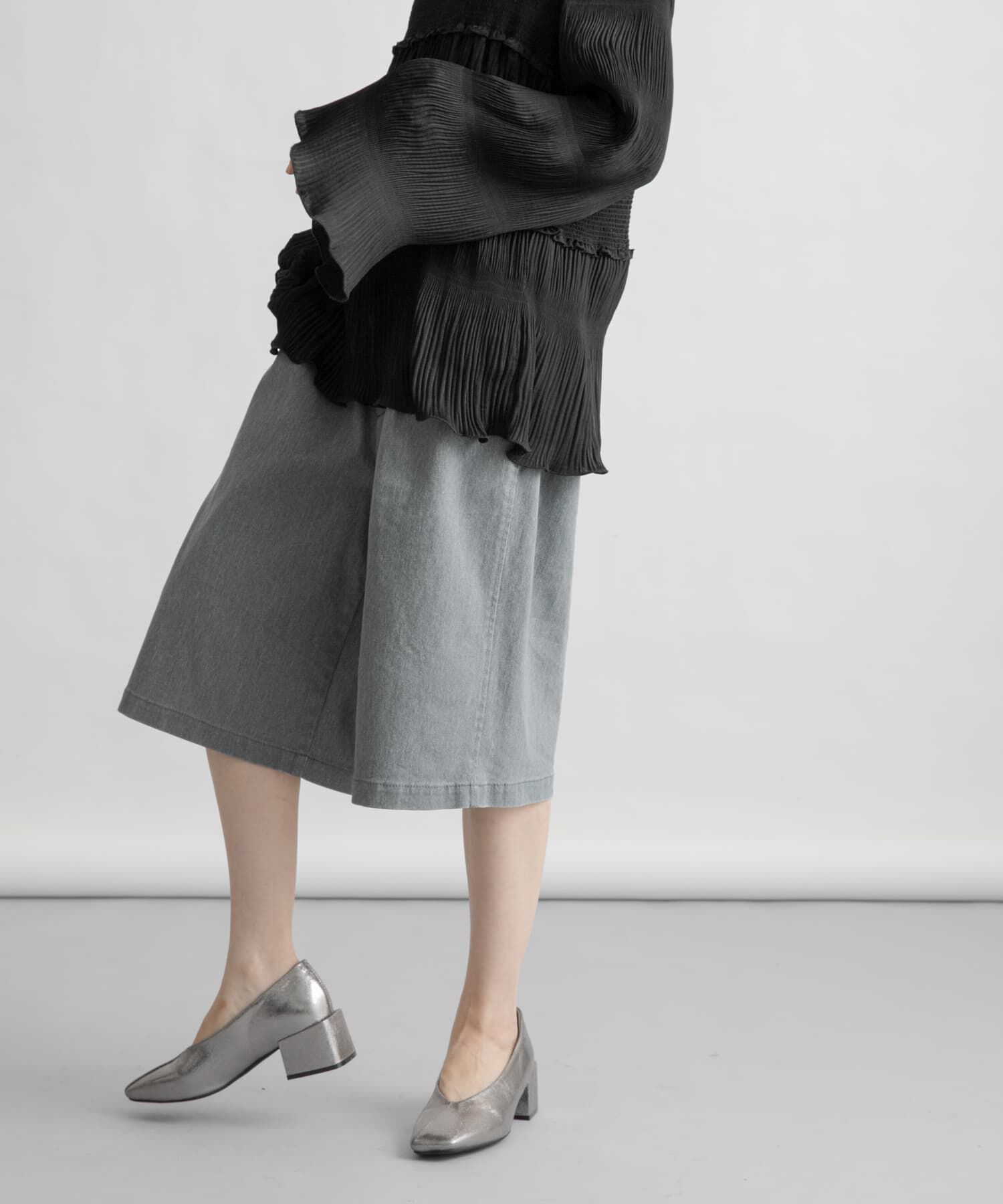  「ウォッシュドハーフパンツ」|その他|グレー