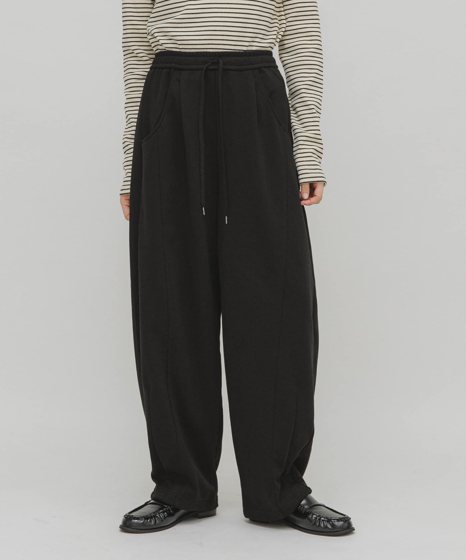  「カーブスウェットパンツ」|その他|ブラック