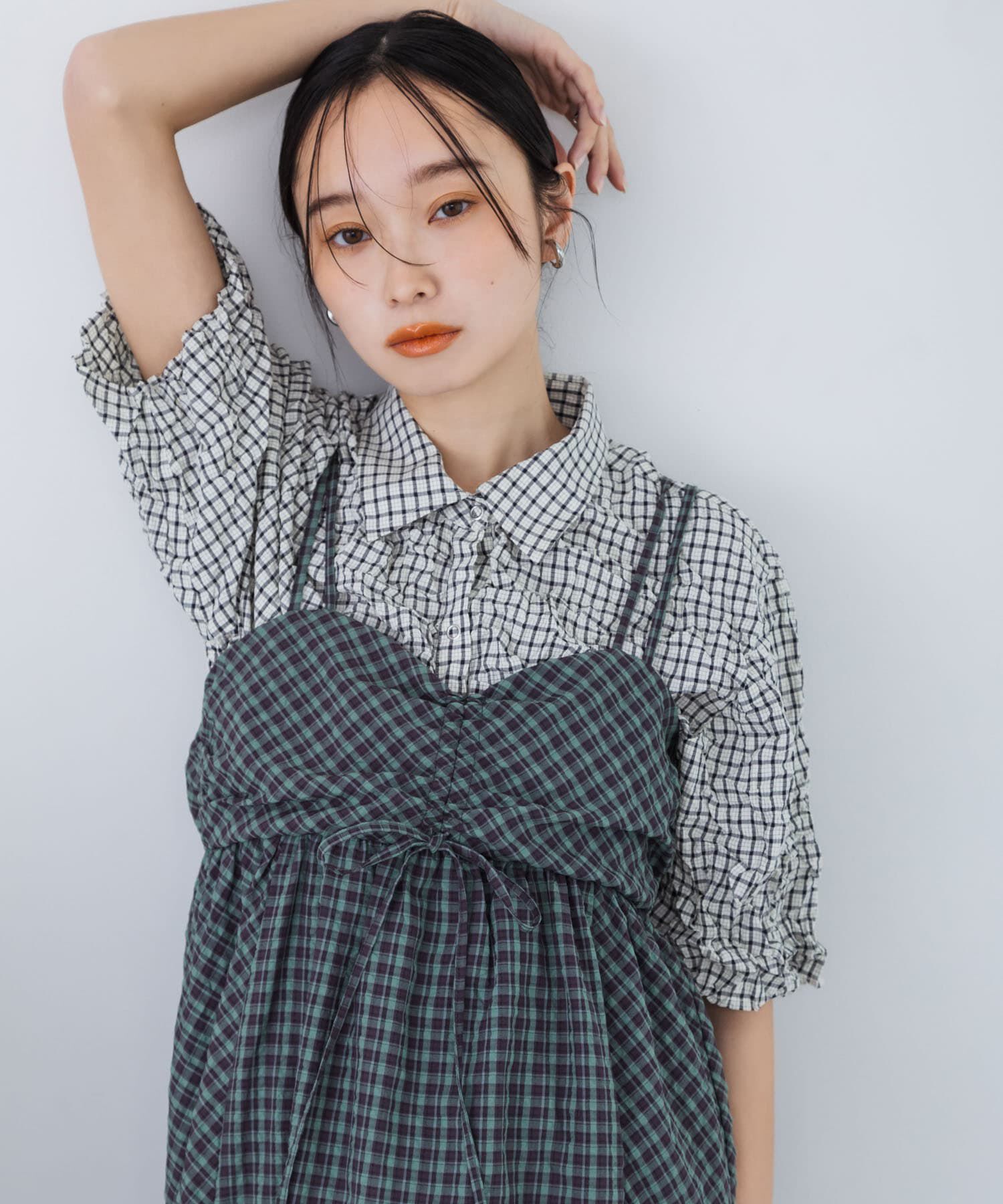  「ワッシャーチェックシャツ」|シャツ・ブラウス|