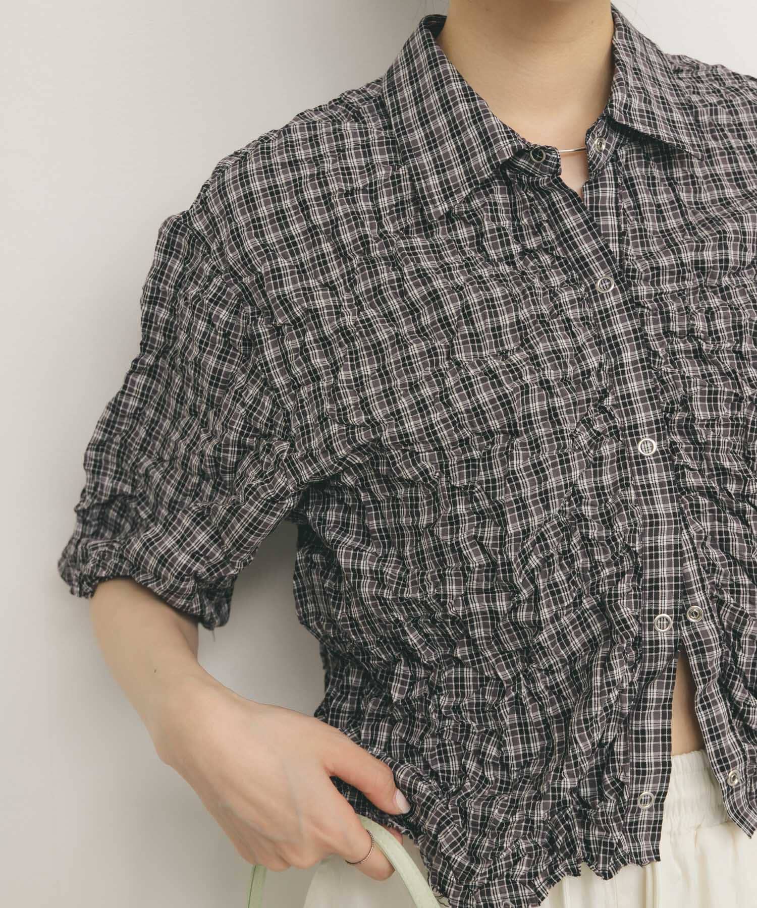  「ワッシャーチェックシャツ」|シャツ・ブラウス|